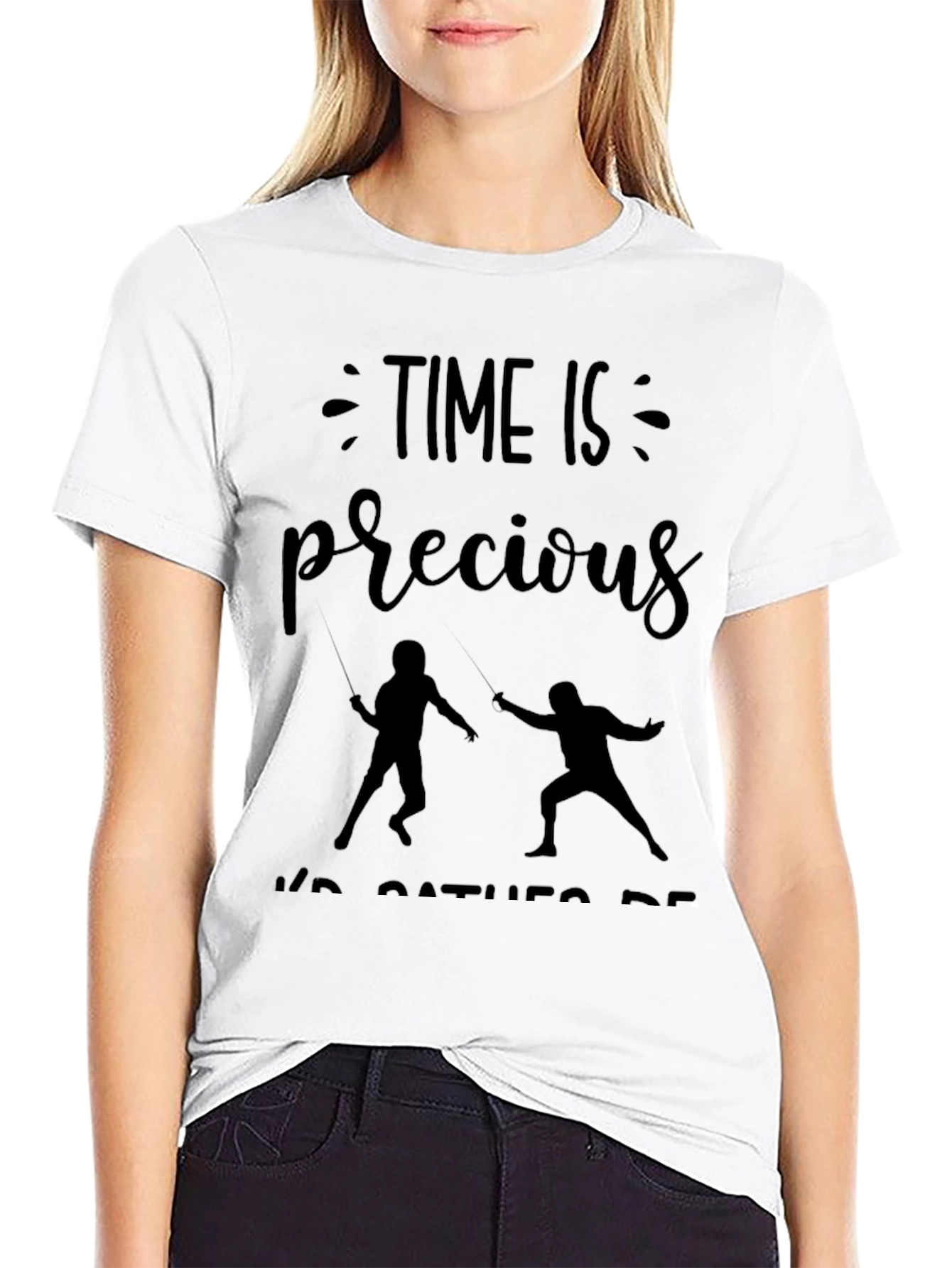 Time Is Precious Fencing T-Shirt