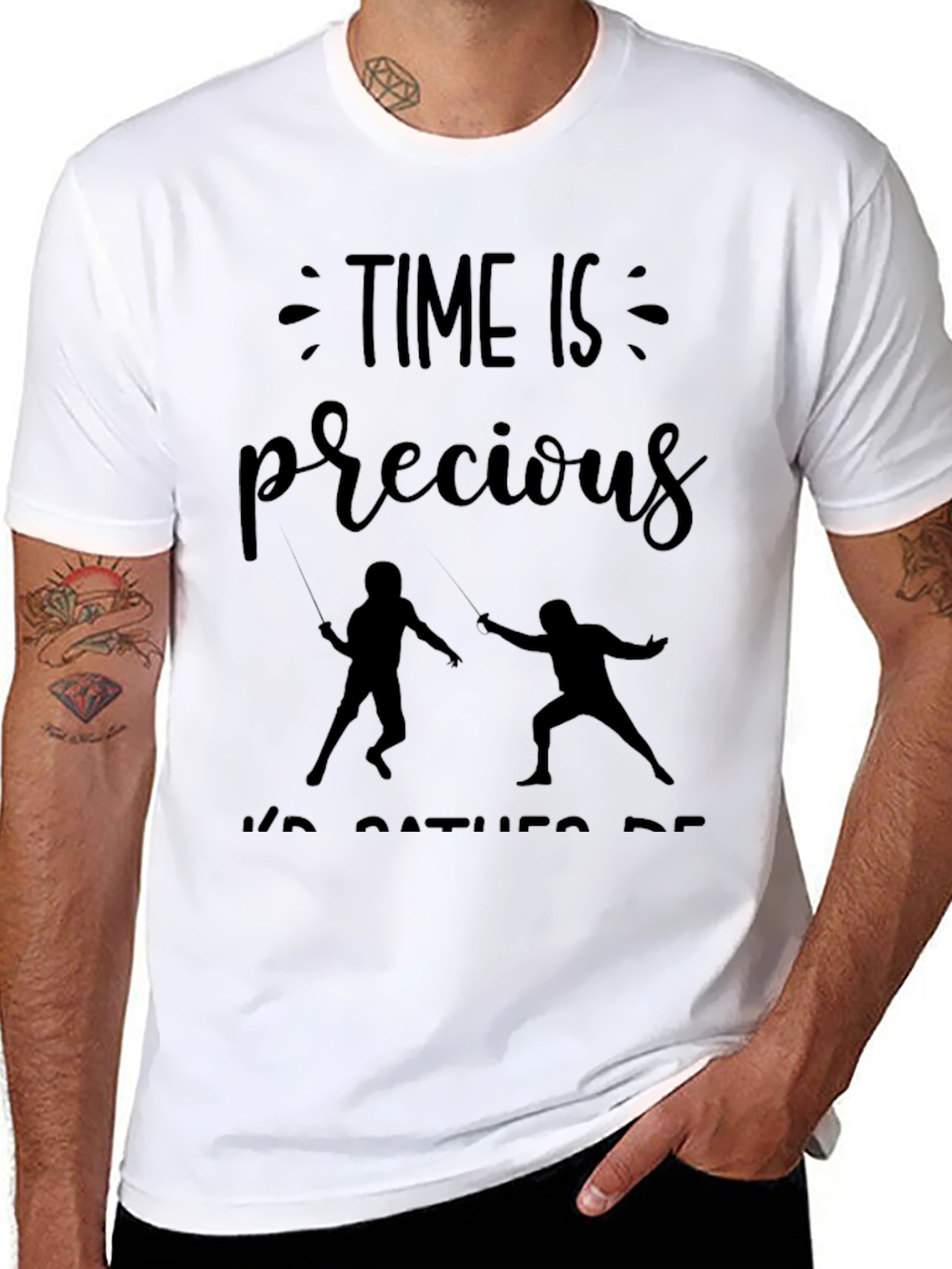 Time Is Precious Fencing T-Shirt