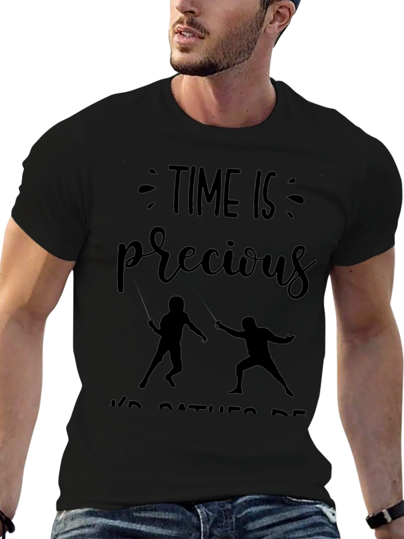 Time Is Precious Fencing T-Shirt