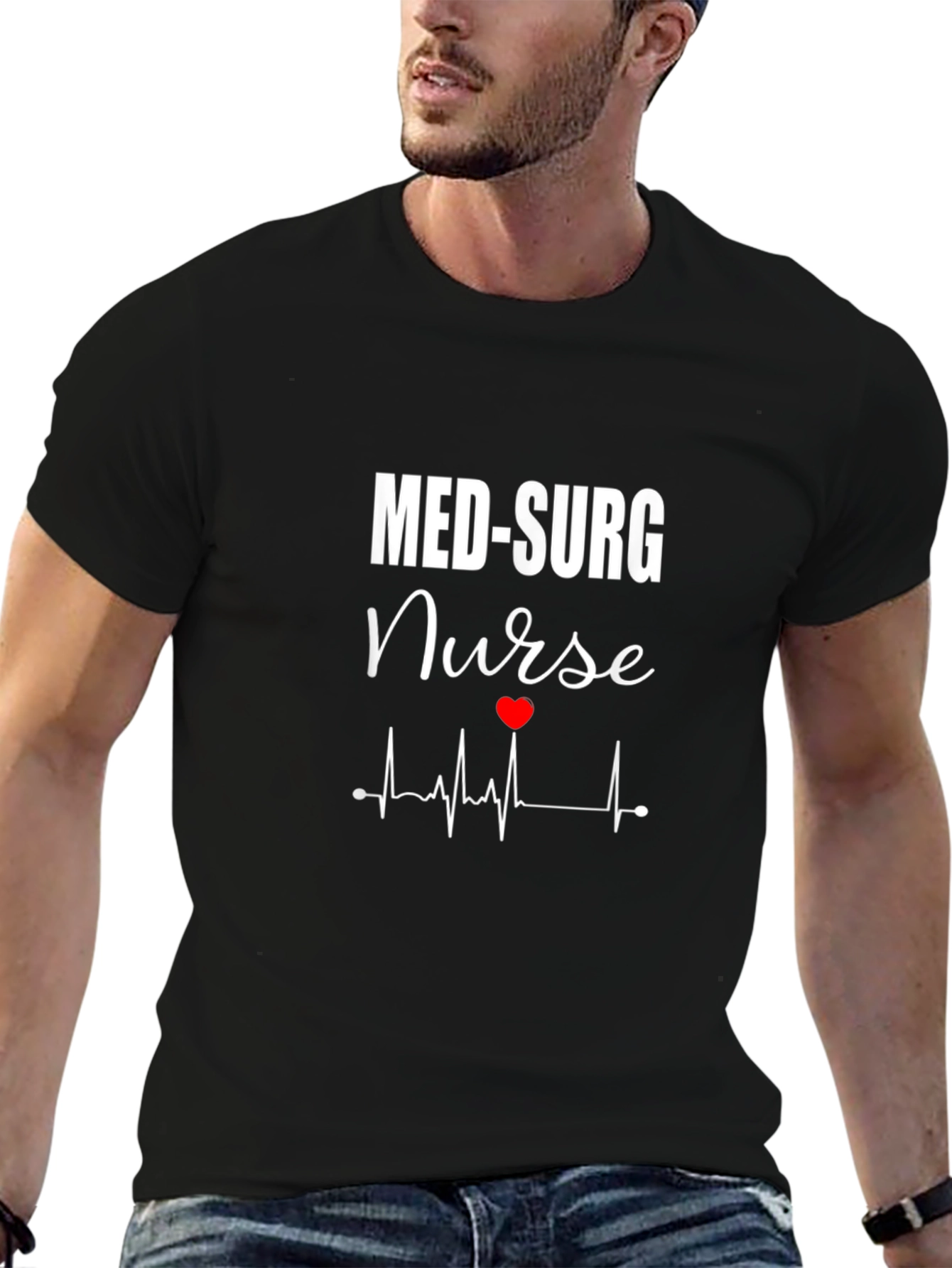 Med-Surg Nurse Black T-Shirt