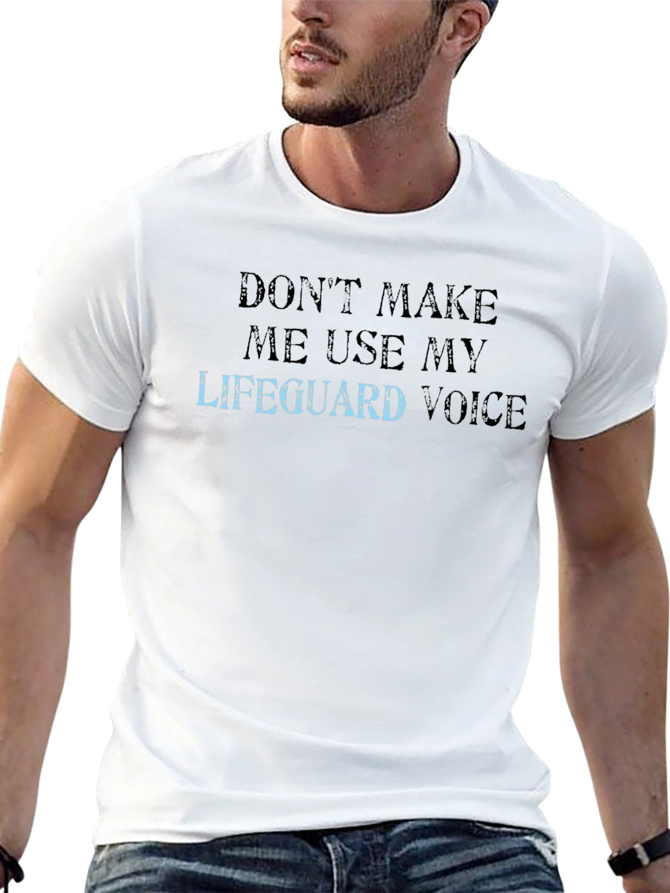 Lifeguard Voice Graphic Tee - Funny Slogan T-Shirt