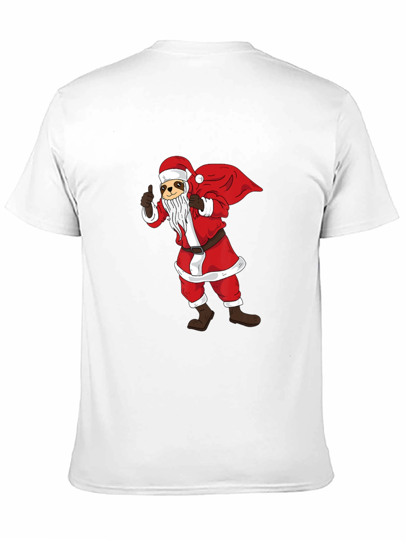 Santa Sloth Graphic T-Shirt - Holiday Cheer