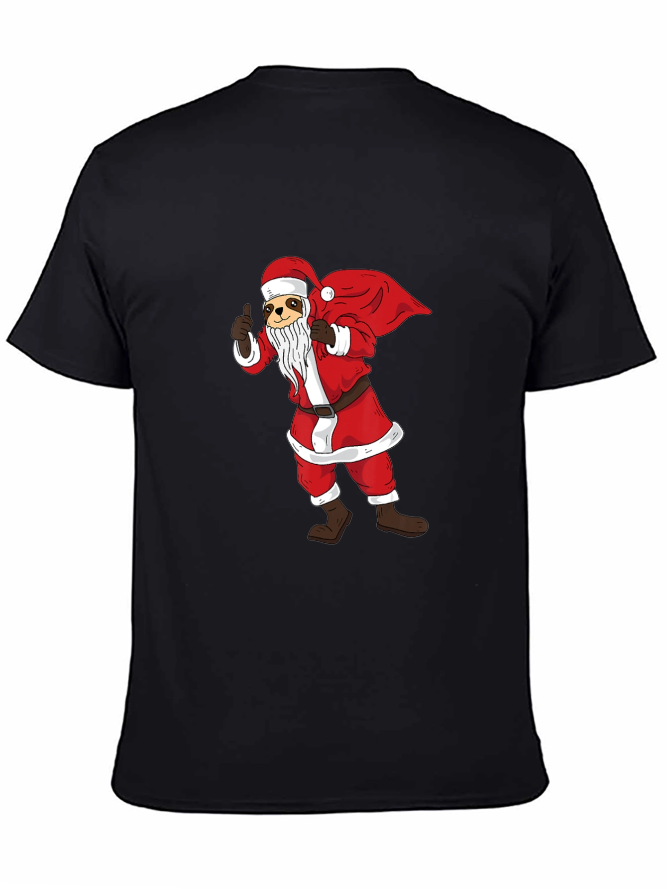 Santa Sloth Graphic T-Shirt - Holiday Cheer