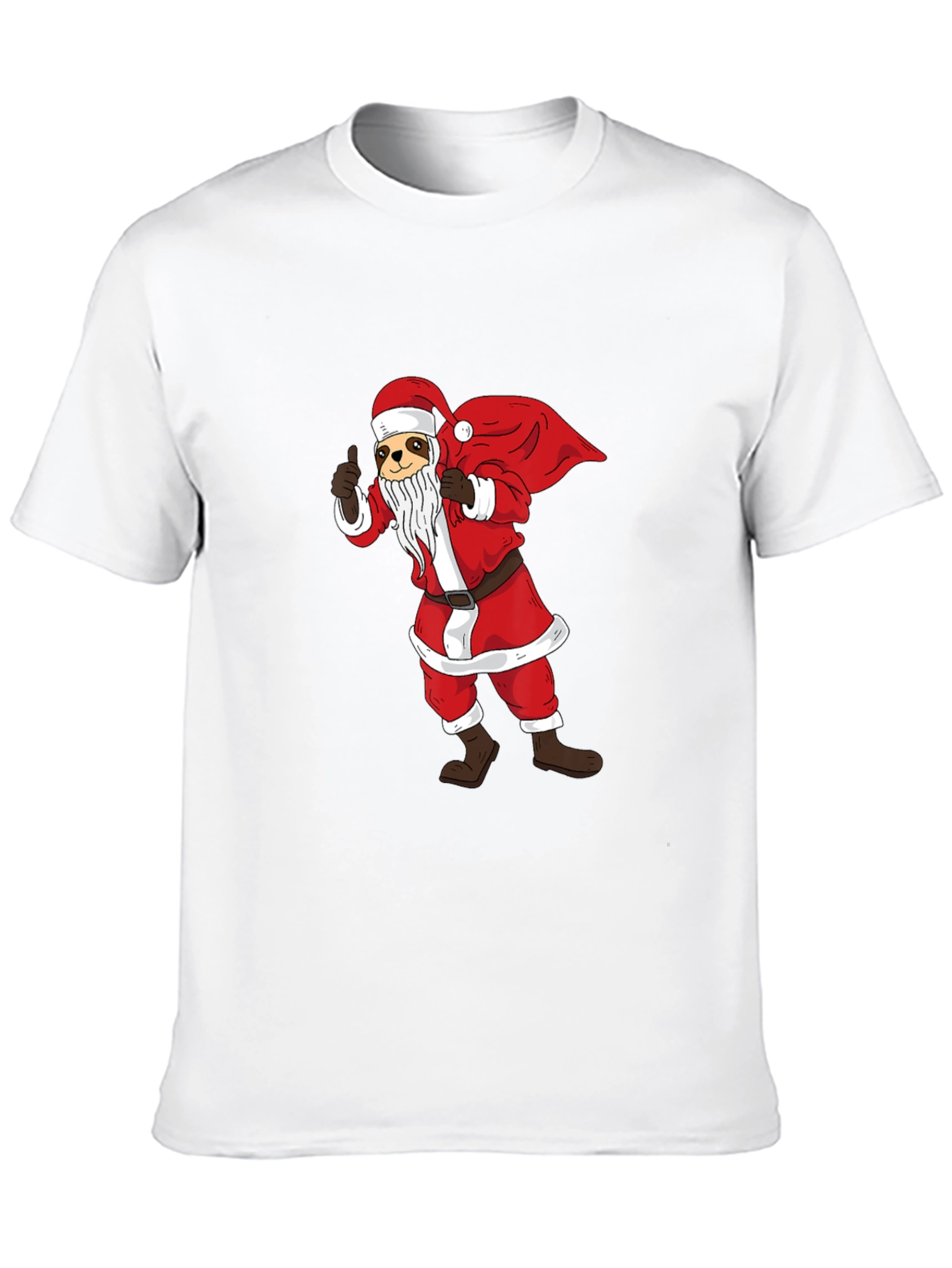 Santa Sloth Graphic T-Shirt - Holiday Cheer
