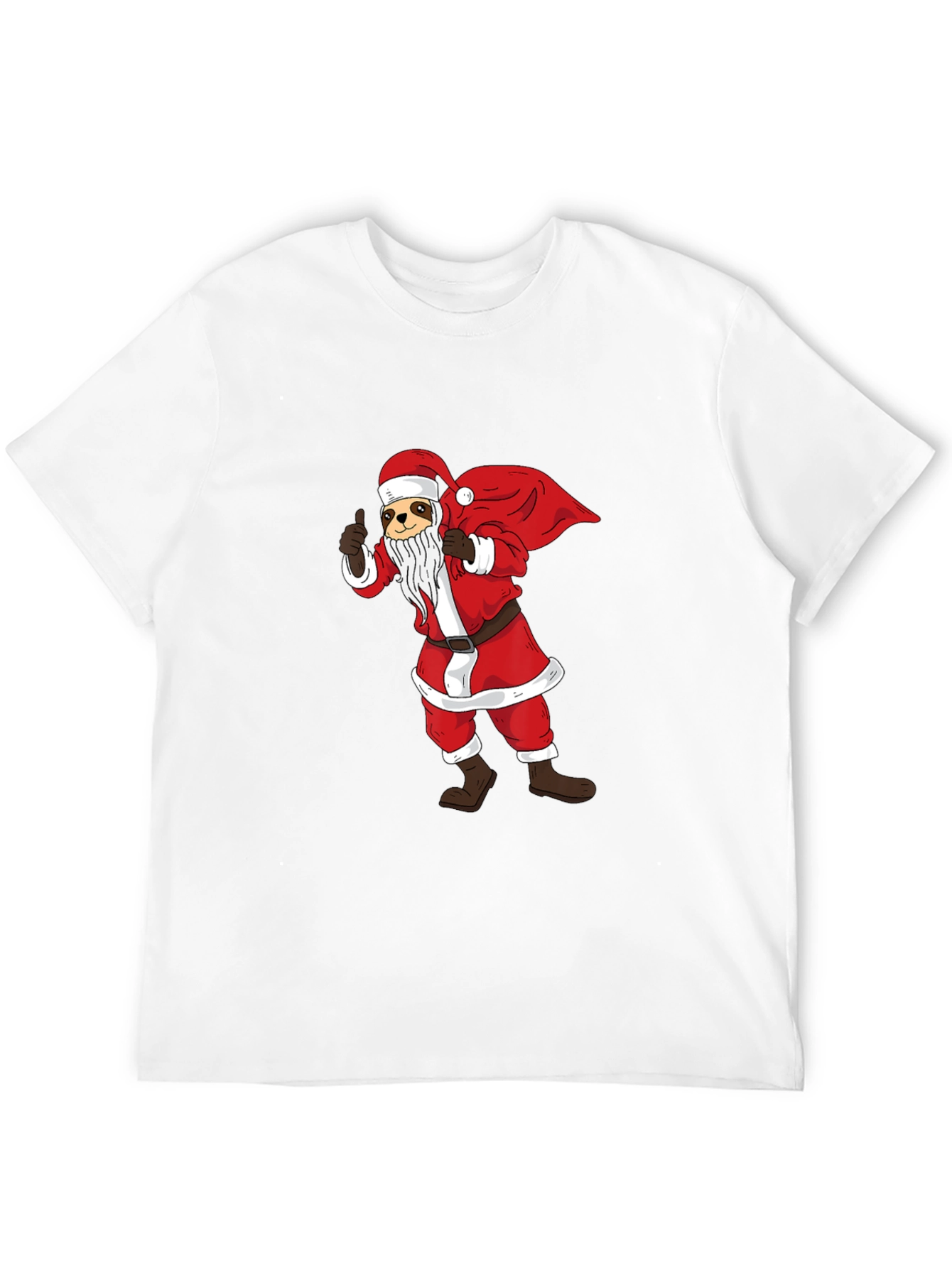 Santa Sloth Graphic T-Shirt - Holiday Cheer