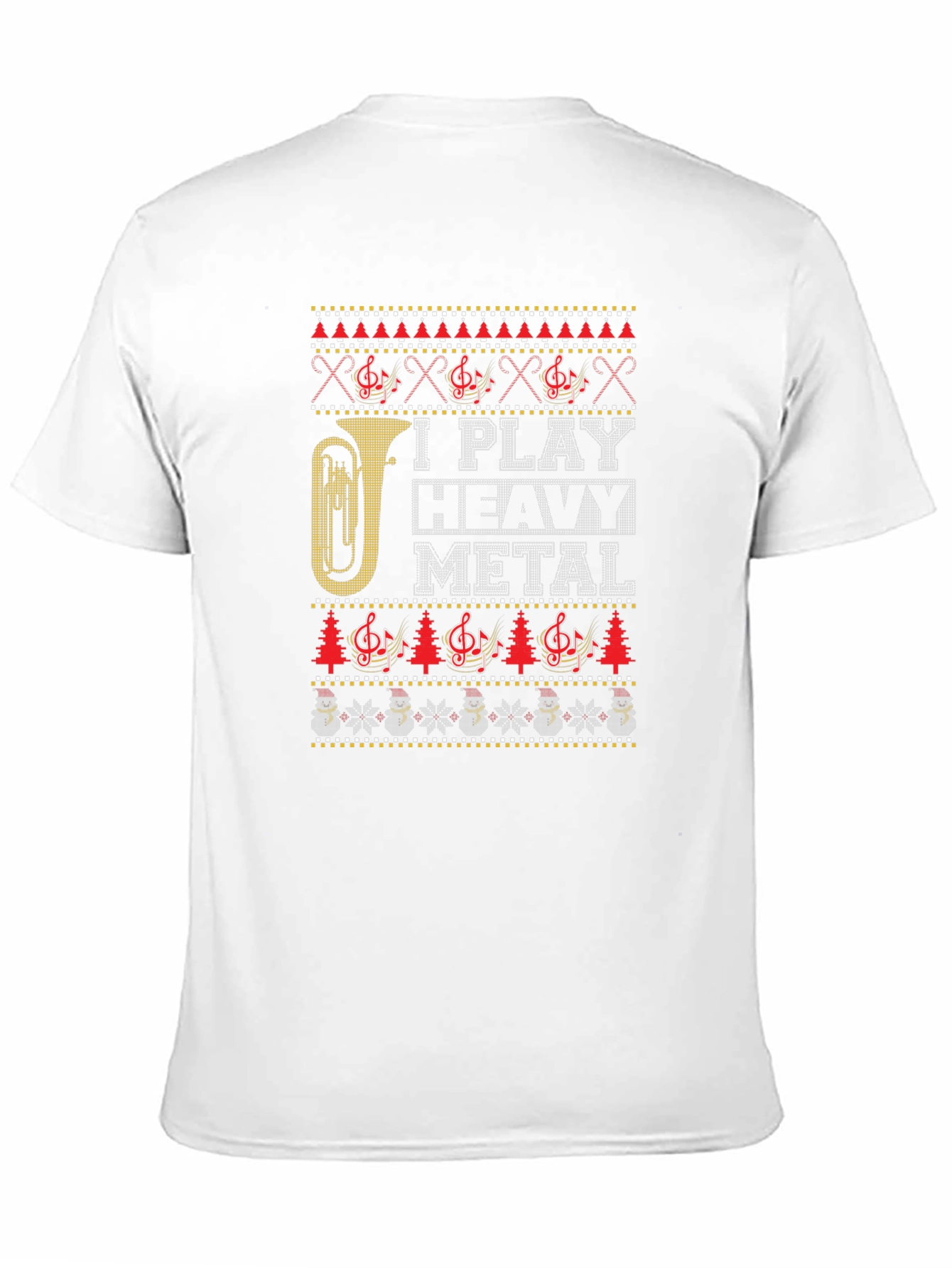 I Play Heavy Metal Ugly Christmas T-Shirt