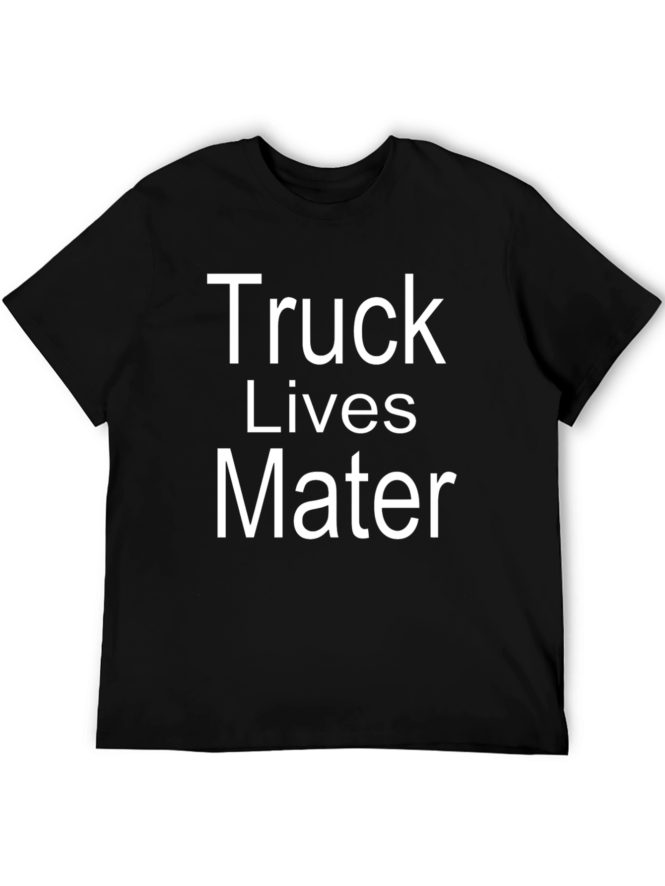 Truck Lives Mater Black Graphic Tee