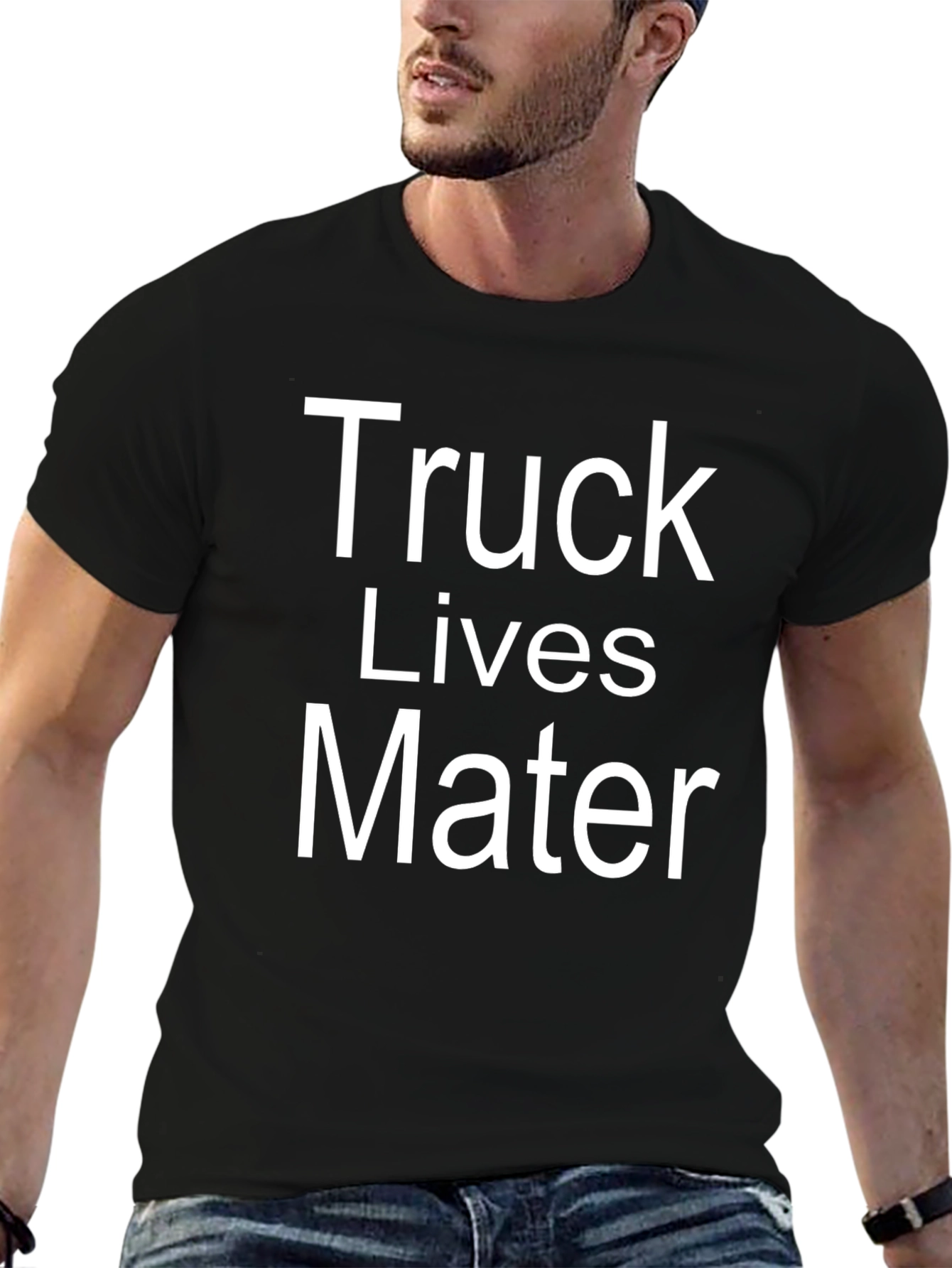Truck Lives Mater Black Graphic Tee
