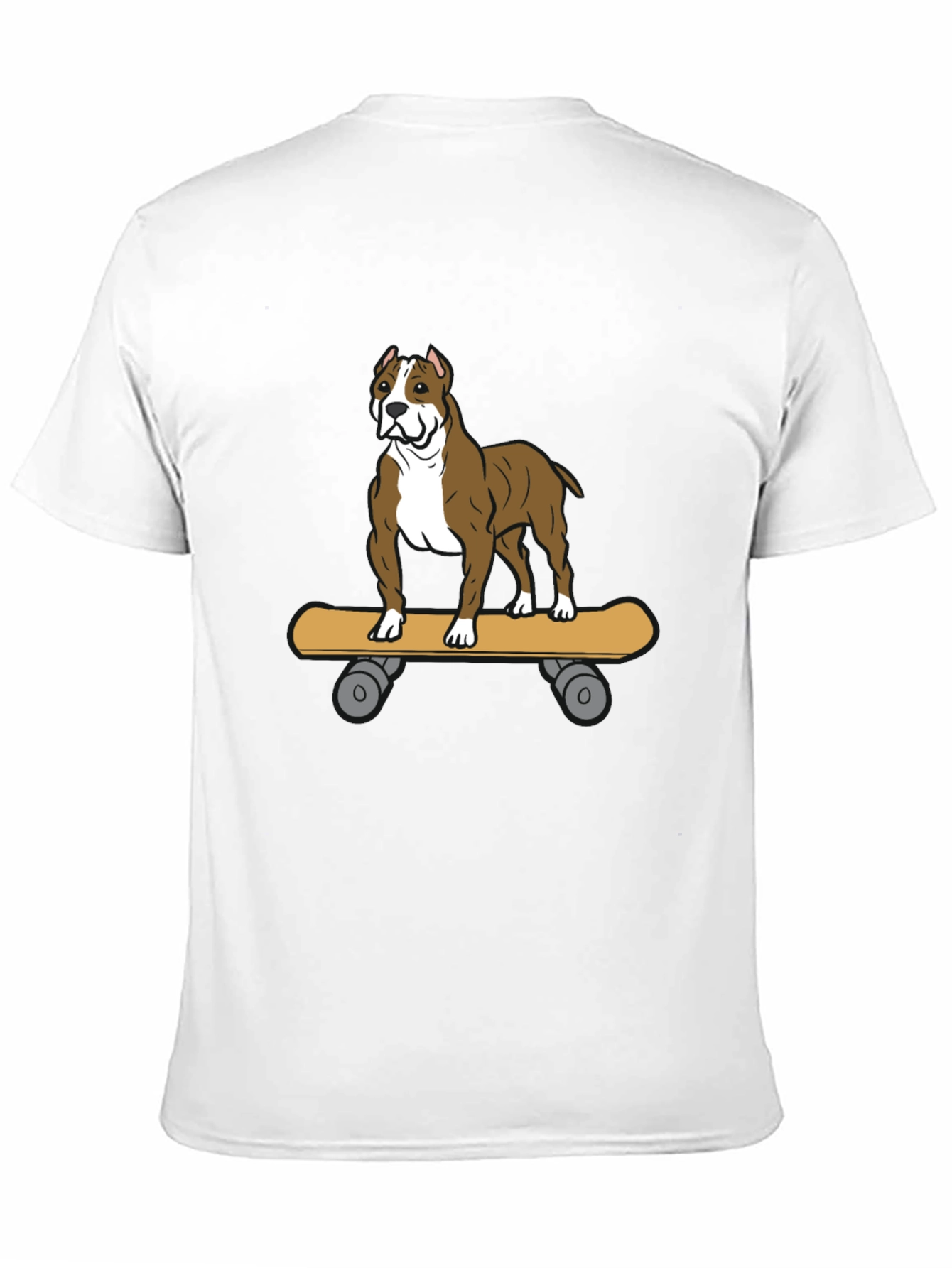 Dog on Skateboard Graphic Tee - Unique Design