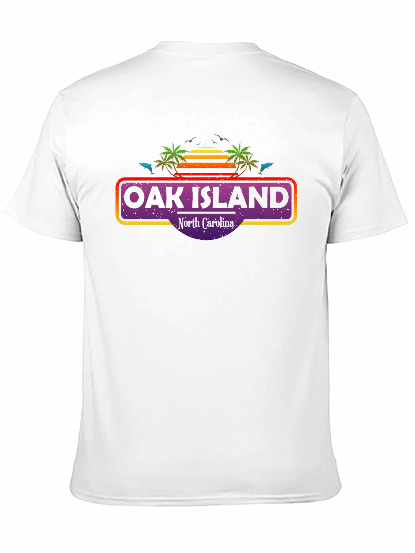 Oak Island North Carolina Retro T-Shirt