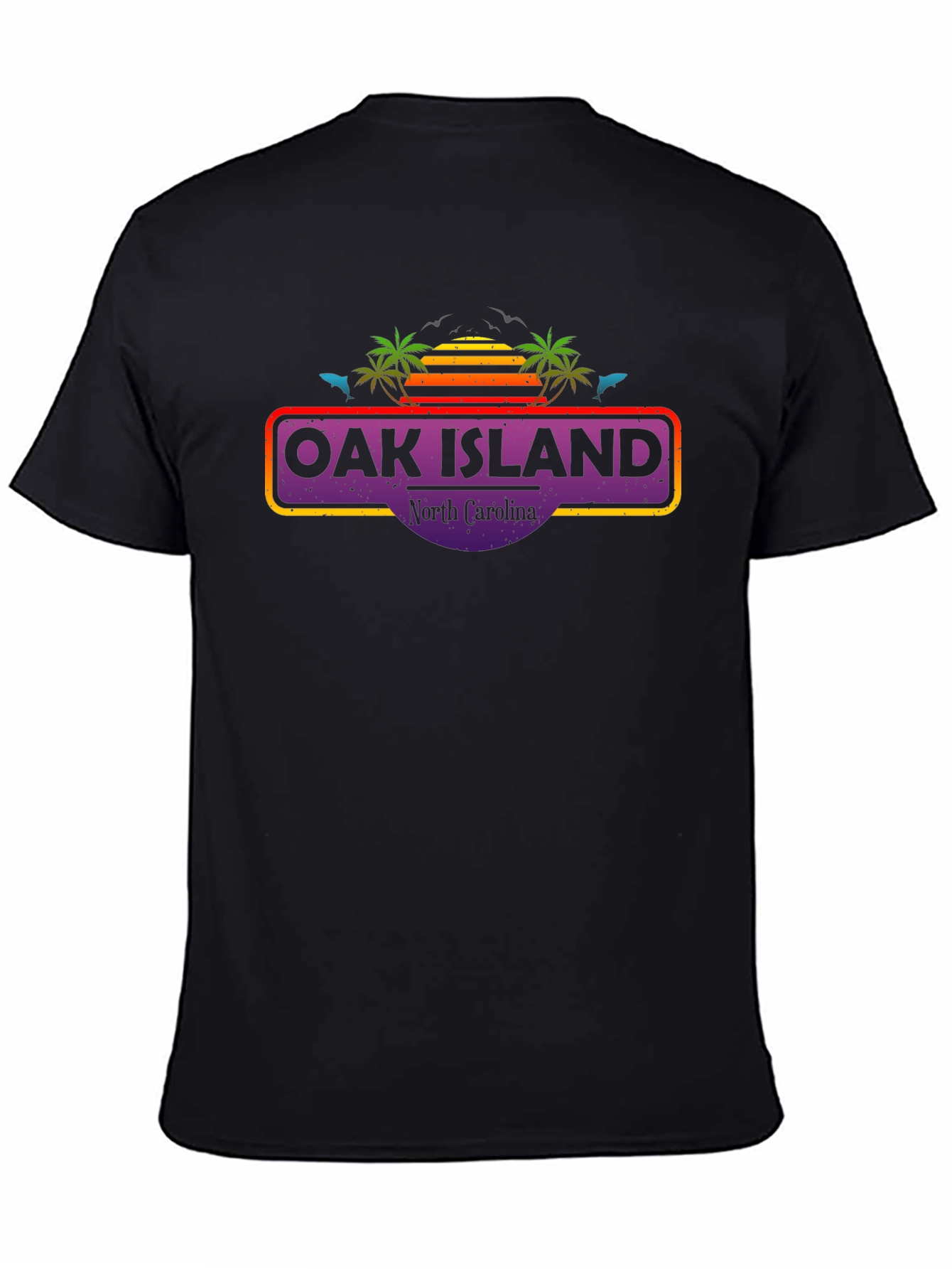 Oak Island North Carolina Retro T-Shirt