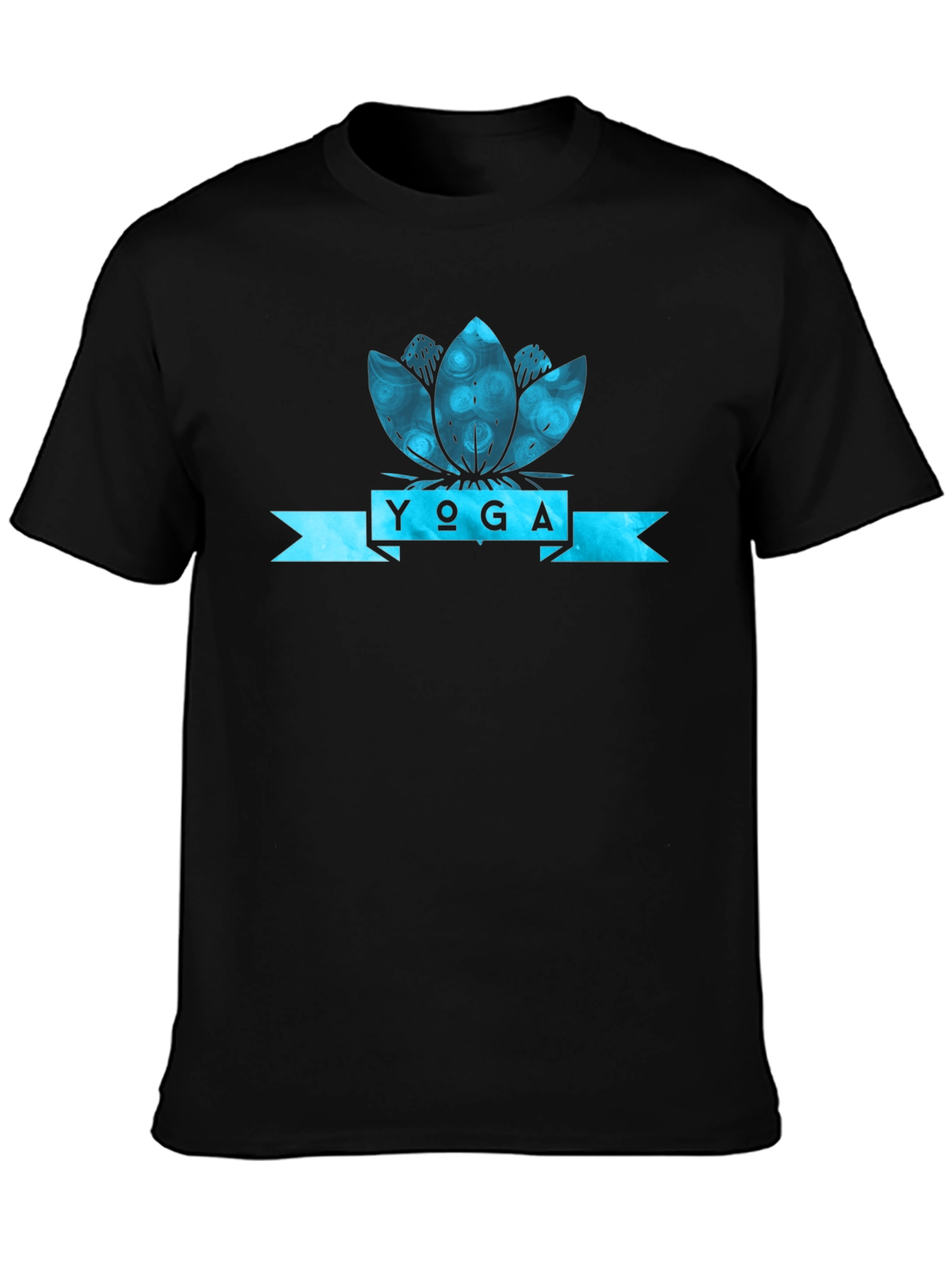 Yoga Lotus Flower Graphic T-Shirt