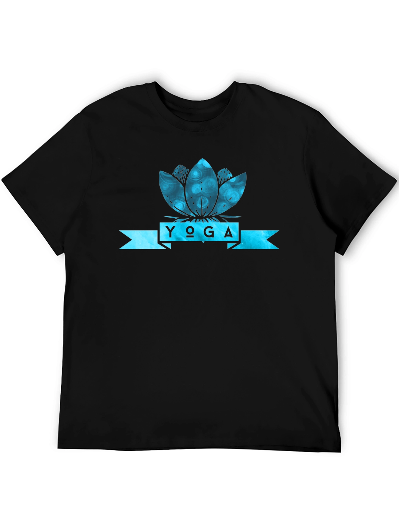 Yoga Lotus Flower Graphic T-Shirt
