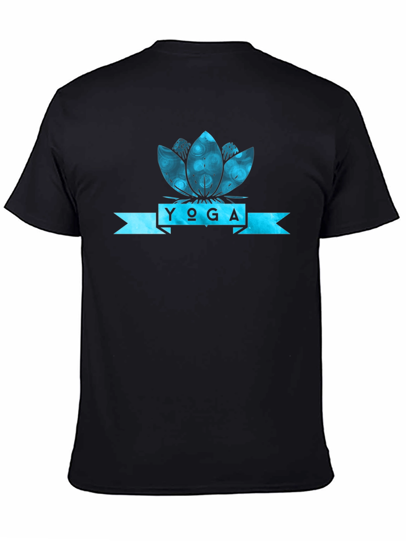 Yoga Lotus Flower Graphic T-Shirt