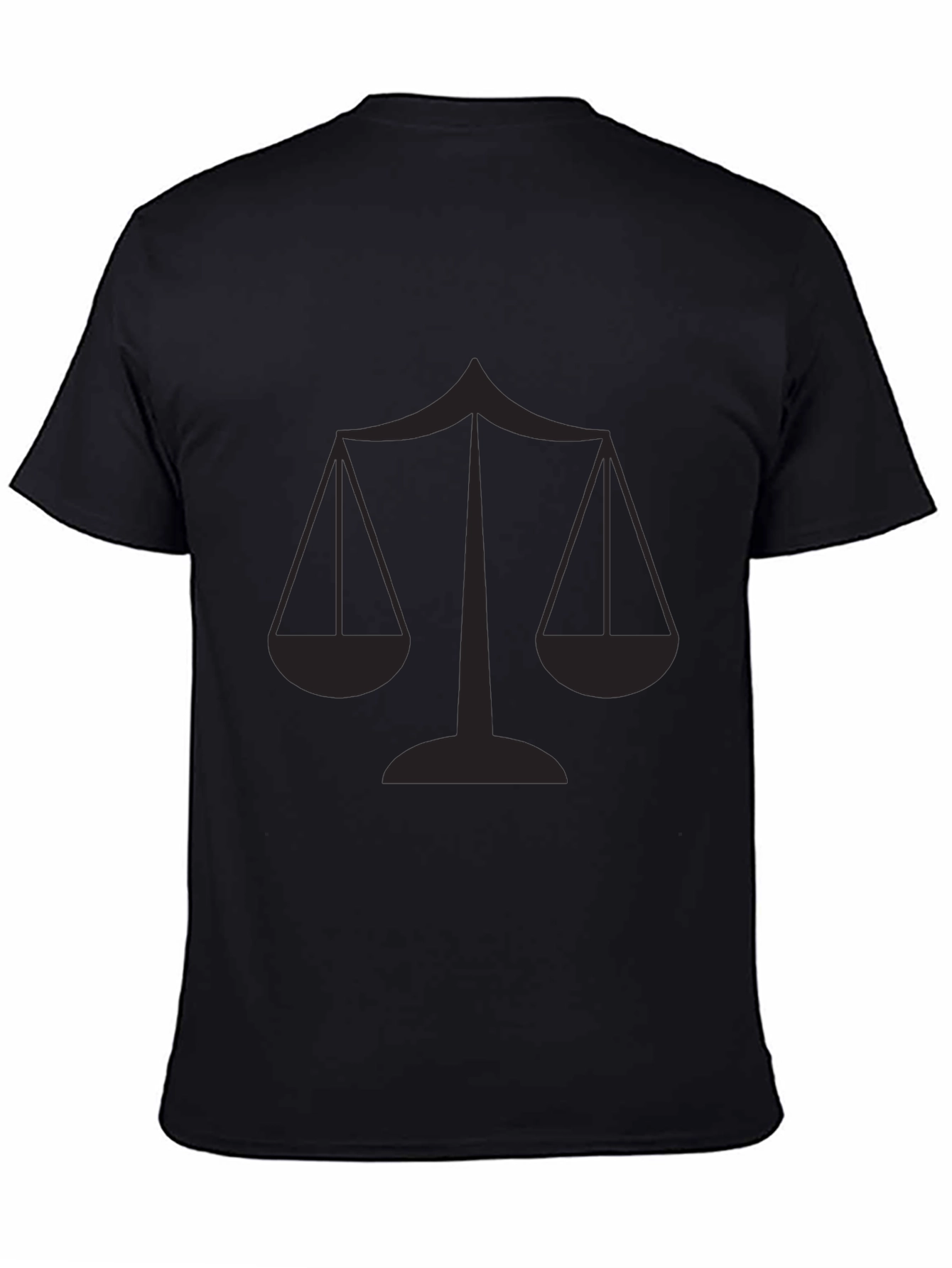 Scales of Justice Graphic Tee - Black