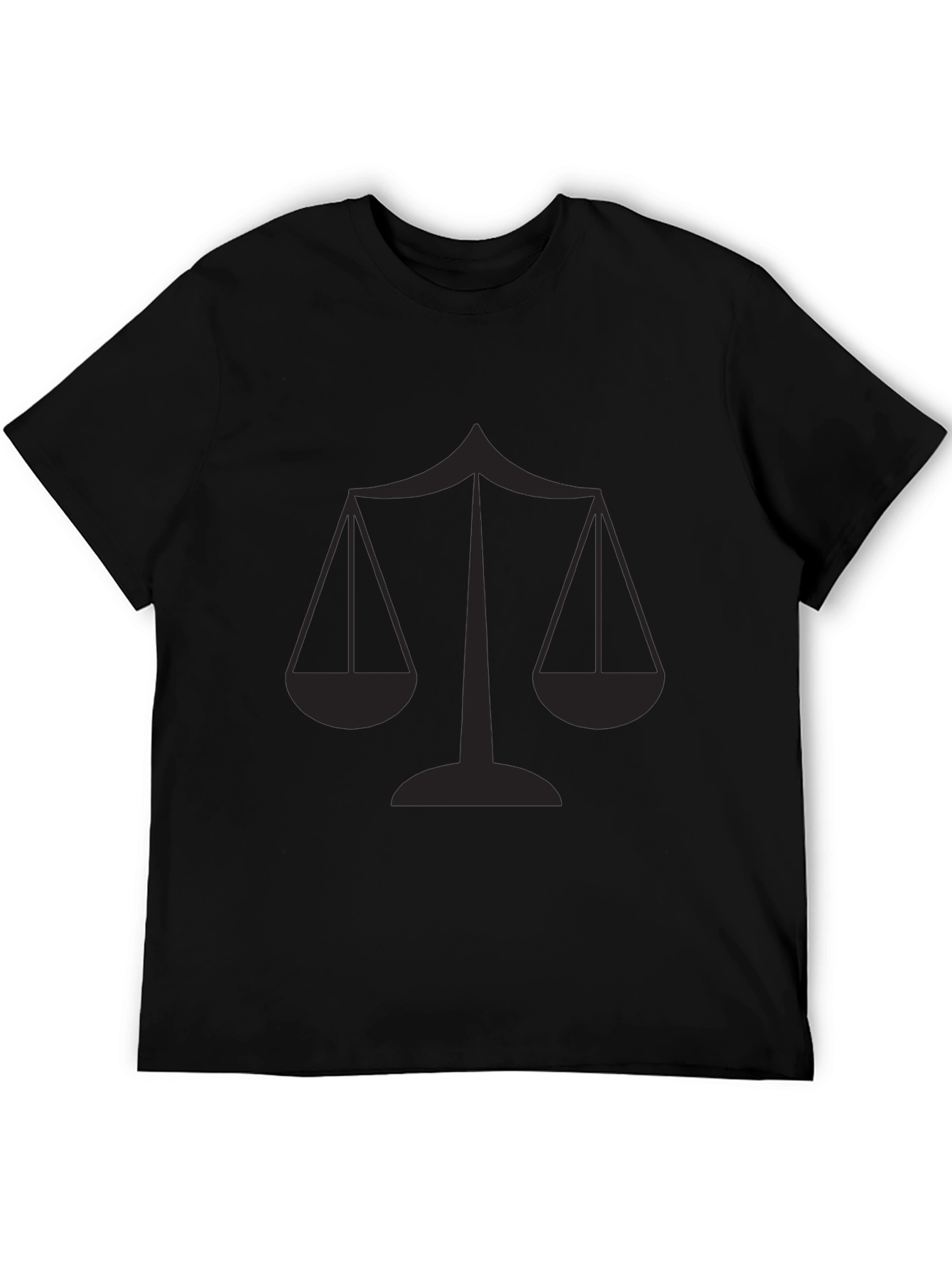 Scales of Justice Graphic Tee - Black