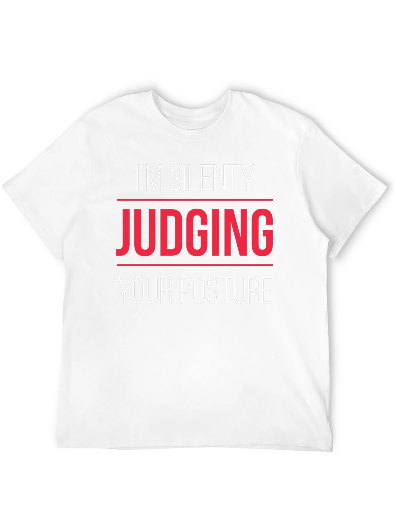 Silent Posture Judge Graphic Tee - Black