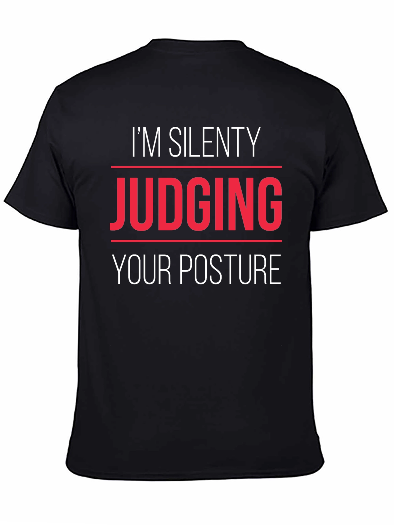 Silent Posture Judge Graphic Tee - Black