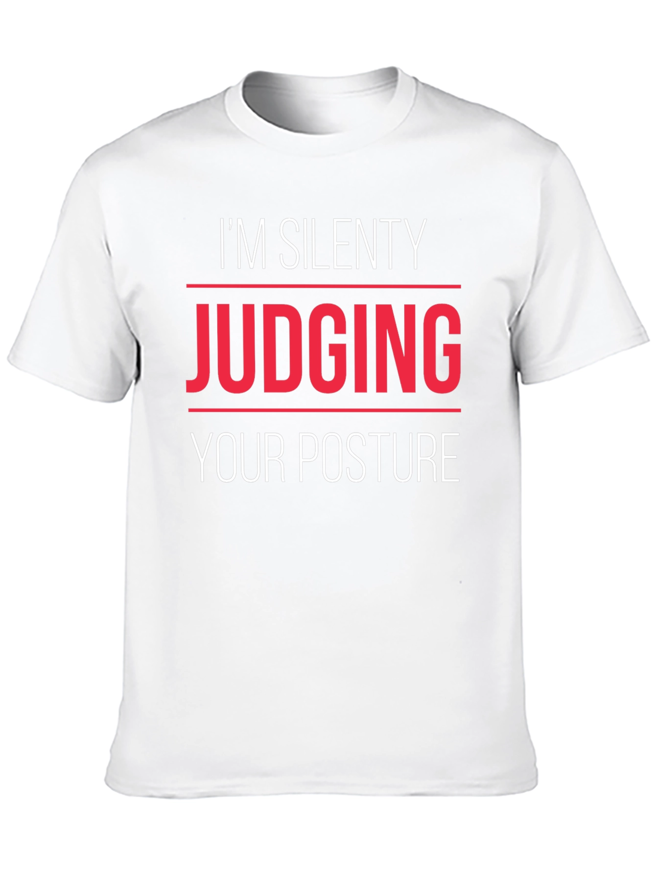 Silent Posture Judge Graphic Tee - Black
