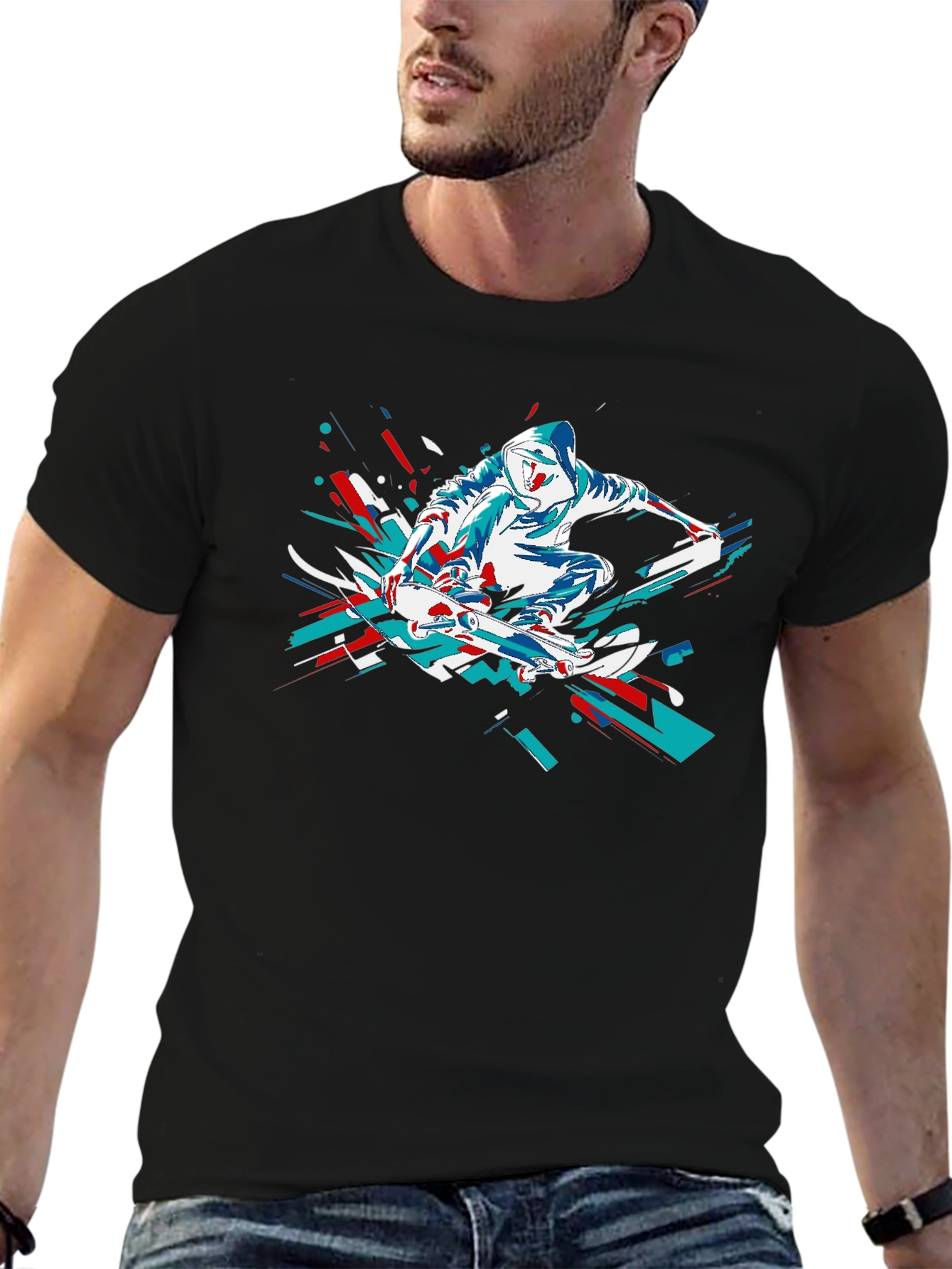Skateboarder Graphic Tee - Cool Urban Style