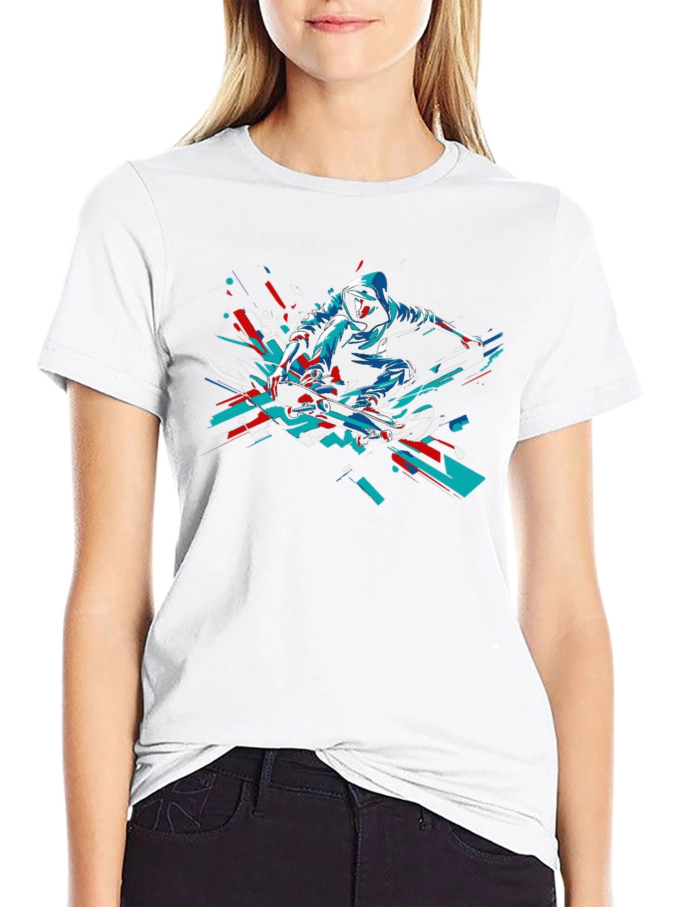 Skateboarder Graphic Tee - Cool Urban Style