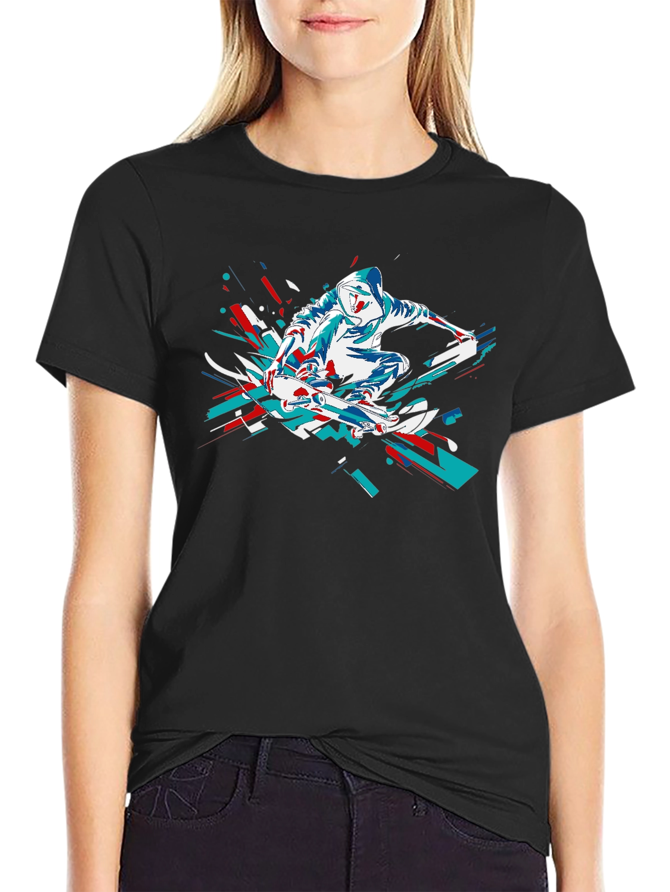 Skateboarder Graphic Tee - Cool Urban Style