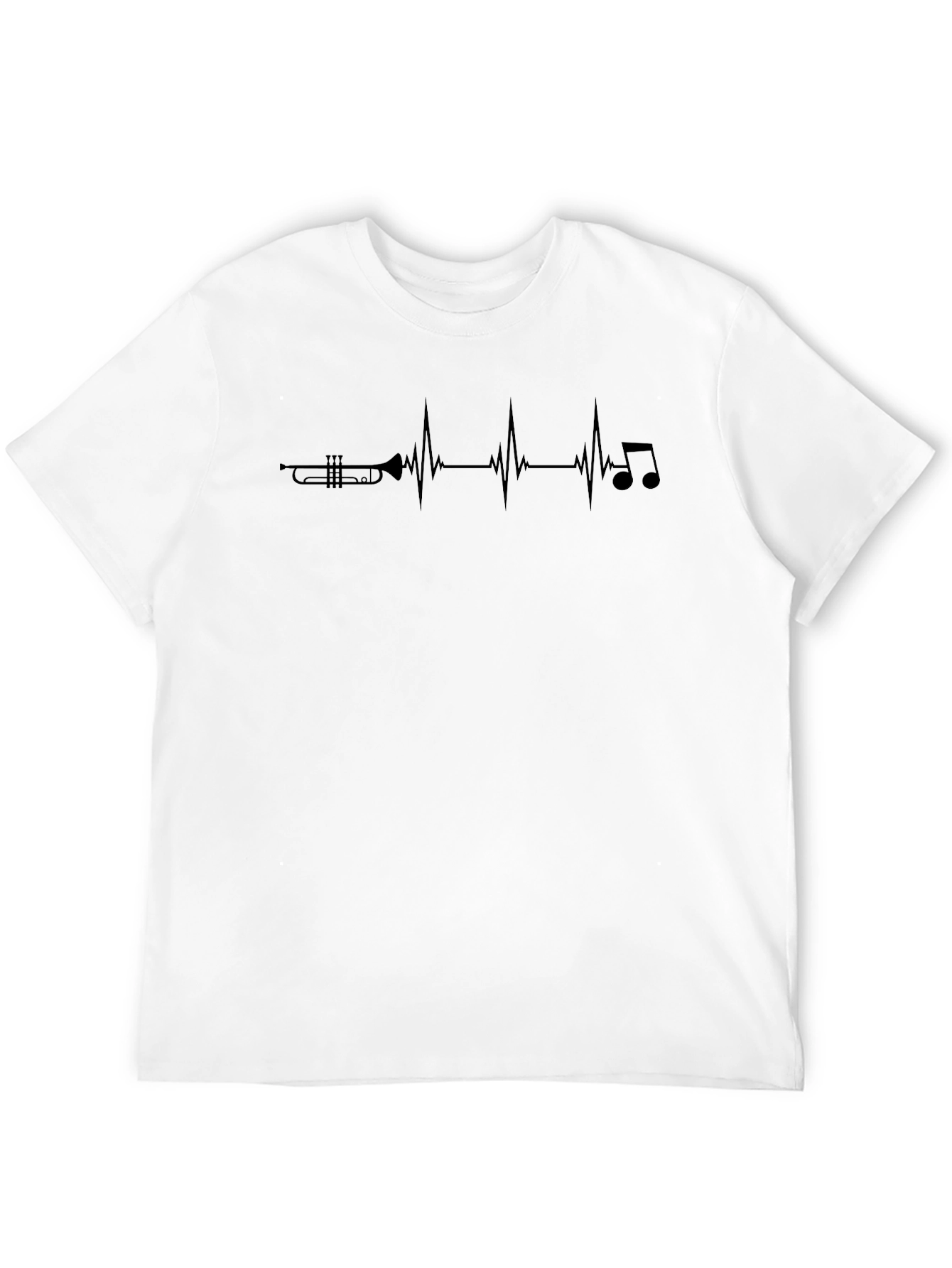 Trumpet Heartbeat T-Shirt - Musician Tee