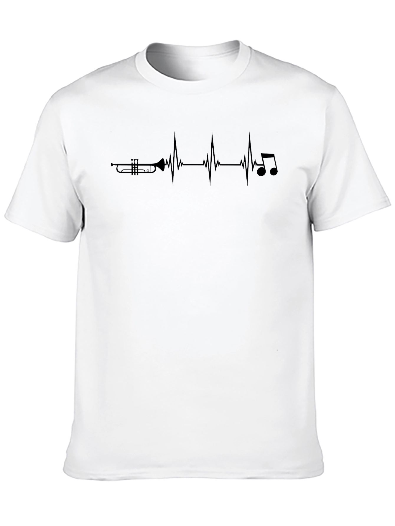 Trumpet Heartbeat T-Shirt - Musician Tee