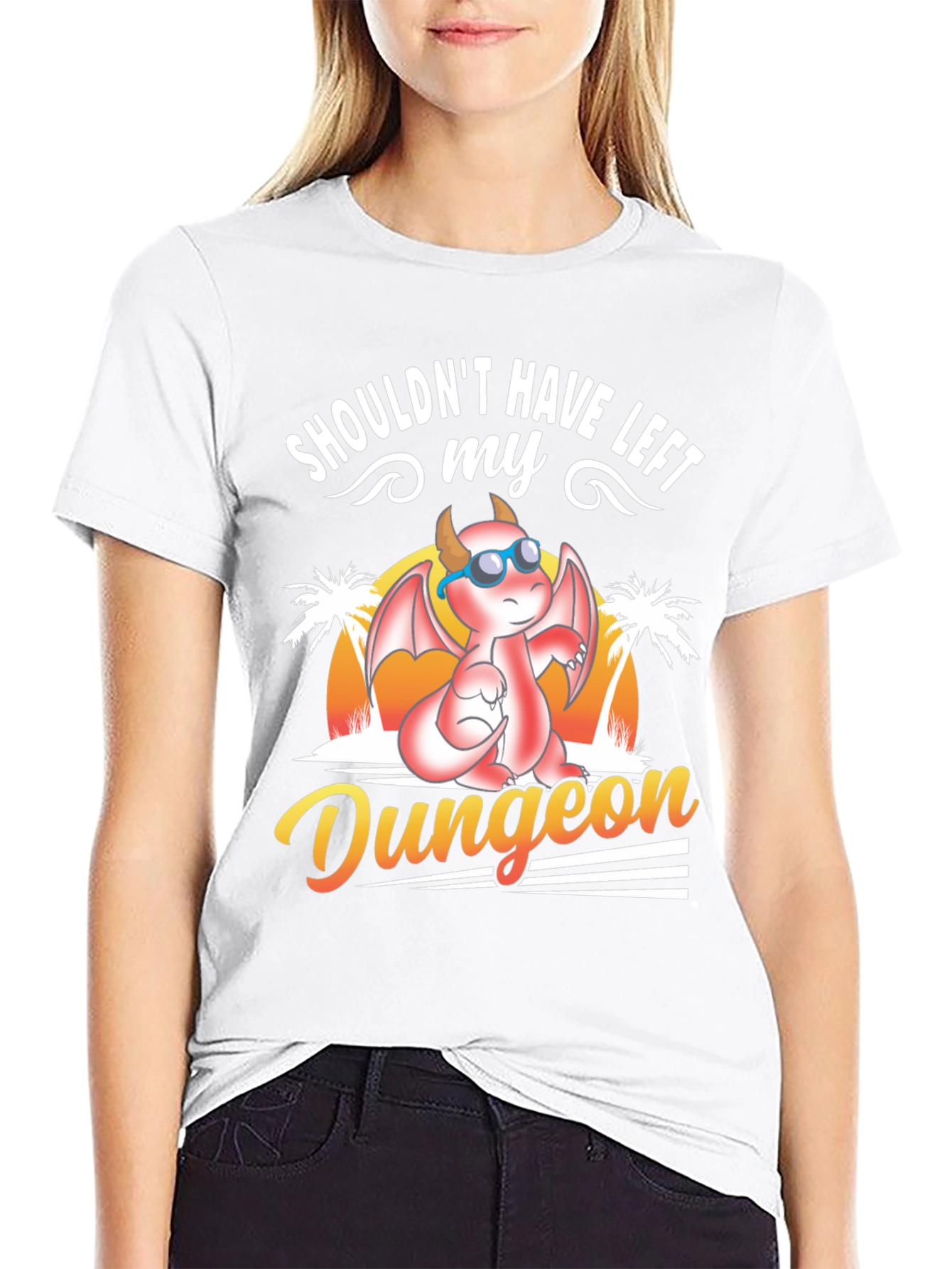 Dungeon Dragon Graphic T-Shirt - Black