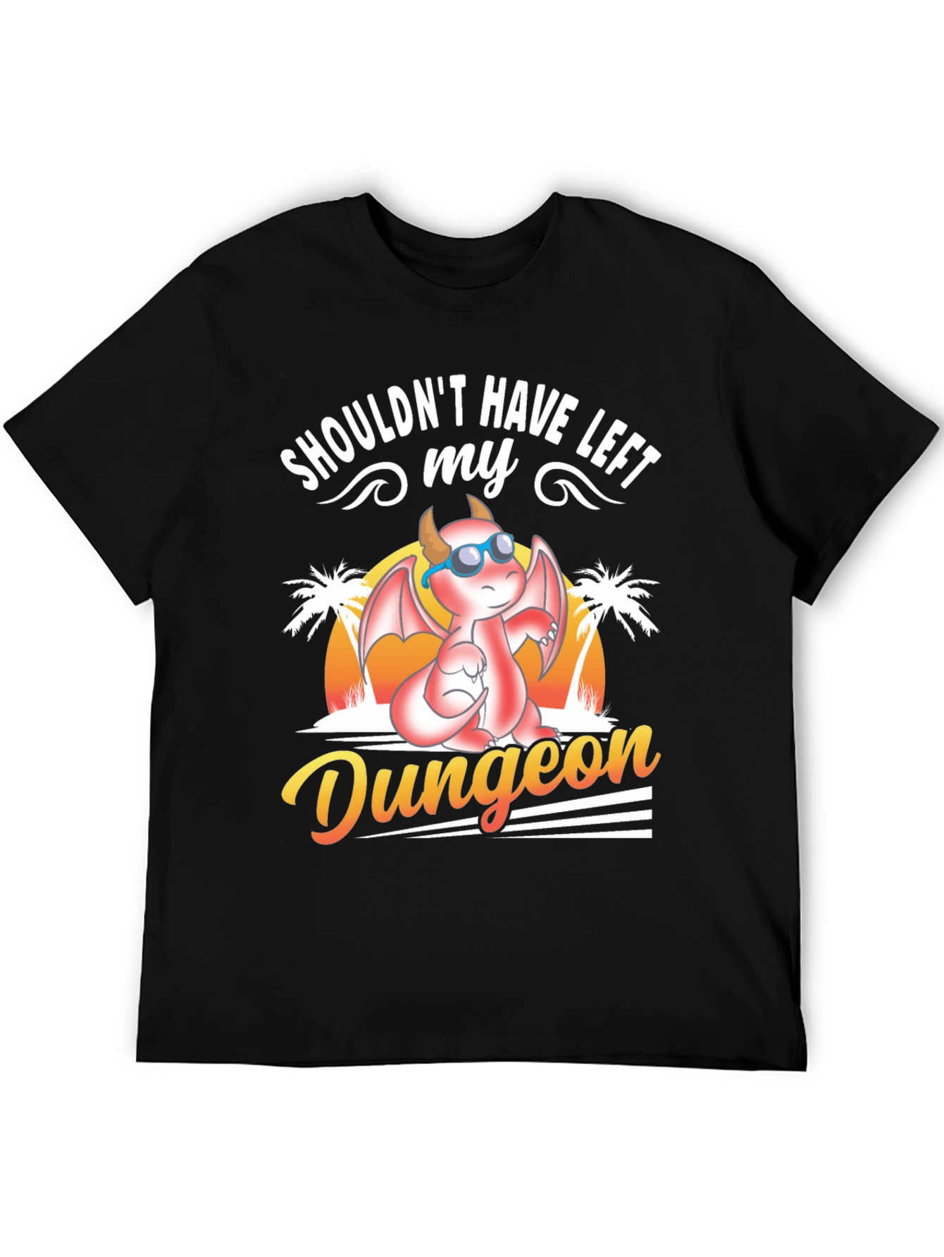 Dungeon Dragon Graphic T-Shirt - Black