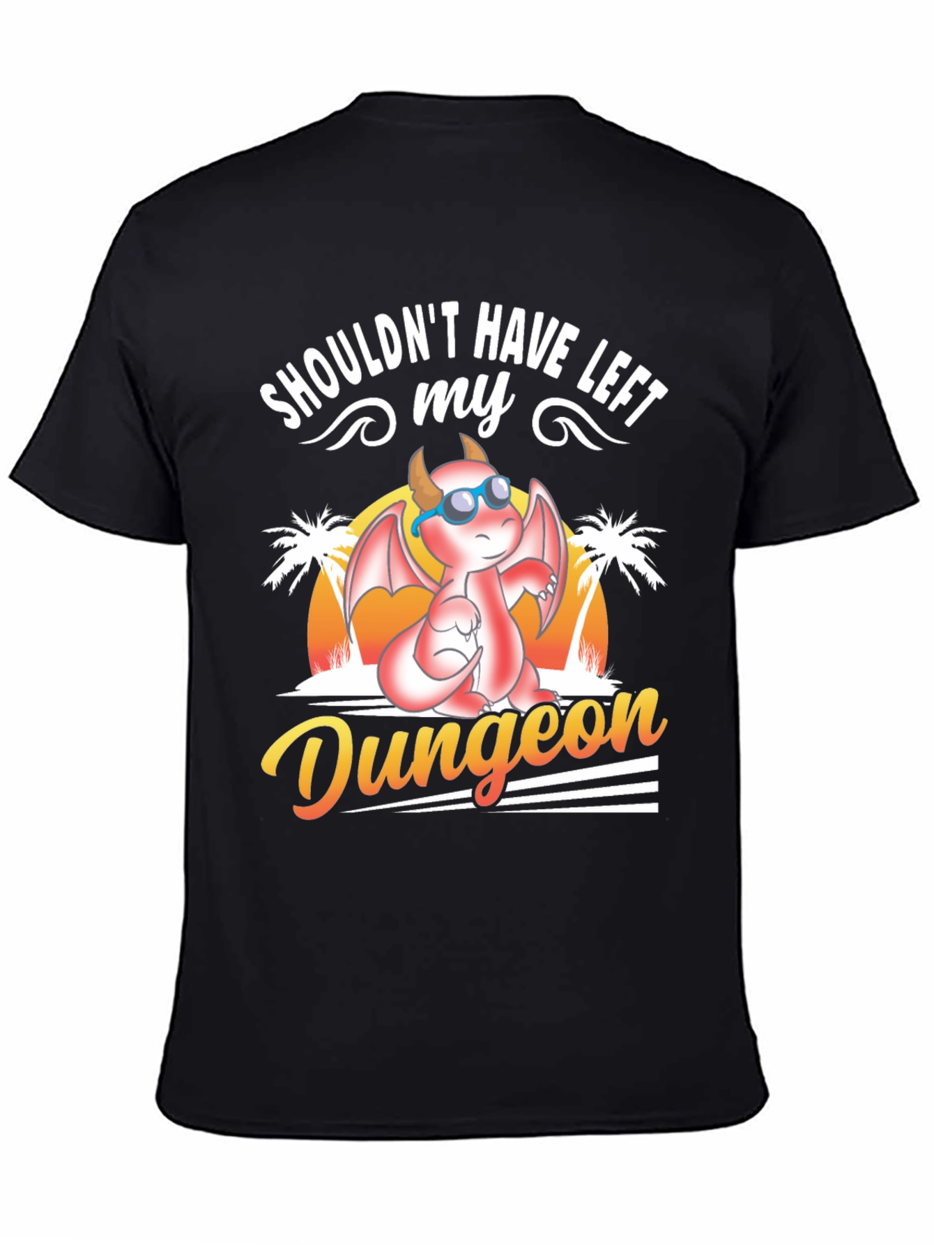 Dungeon Dragon Graphic T-Shirt - Black
