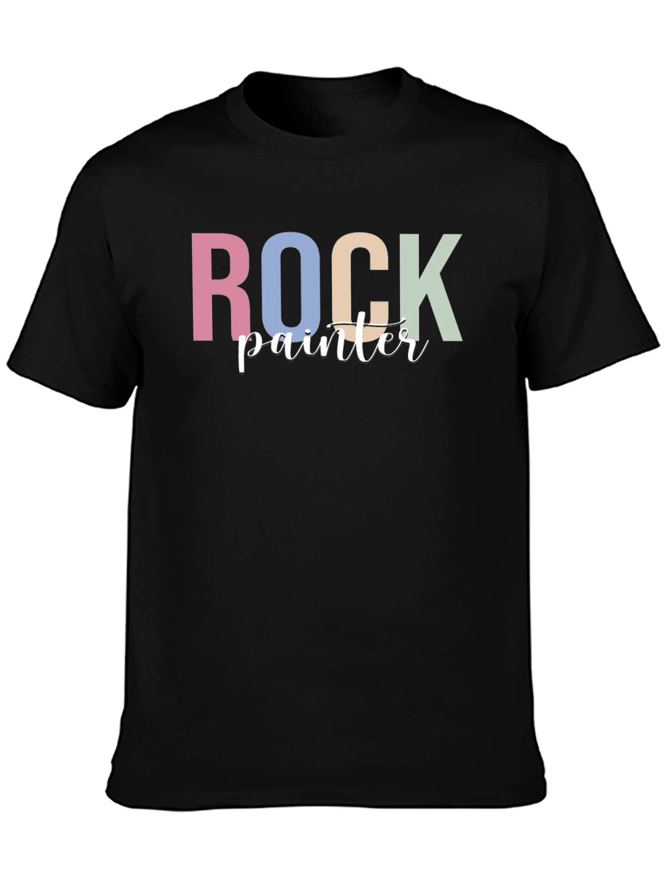 Rock Painter Graphic T-Shirt - Casual Tee