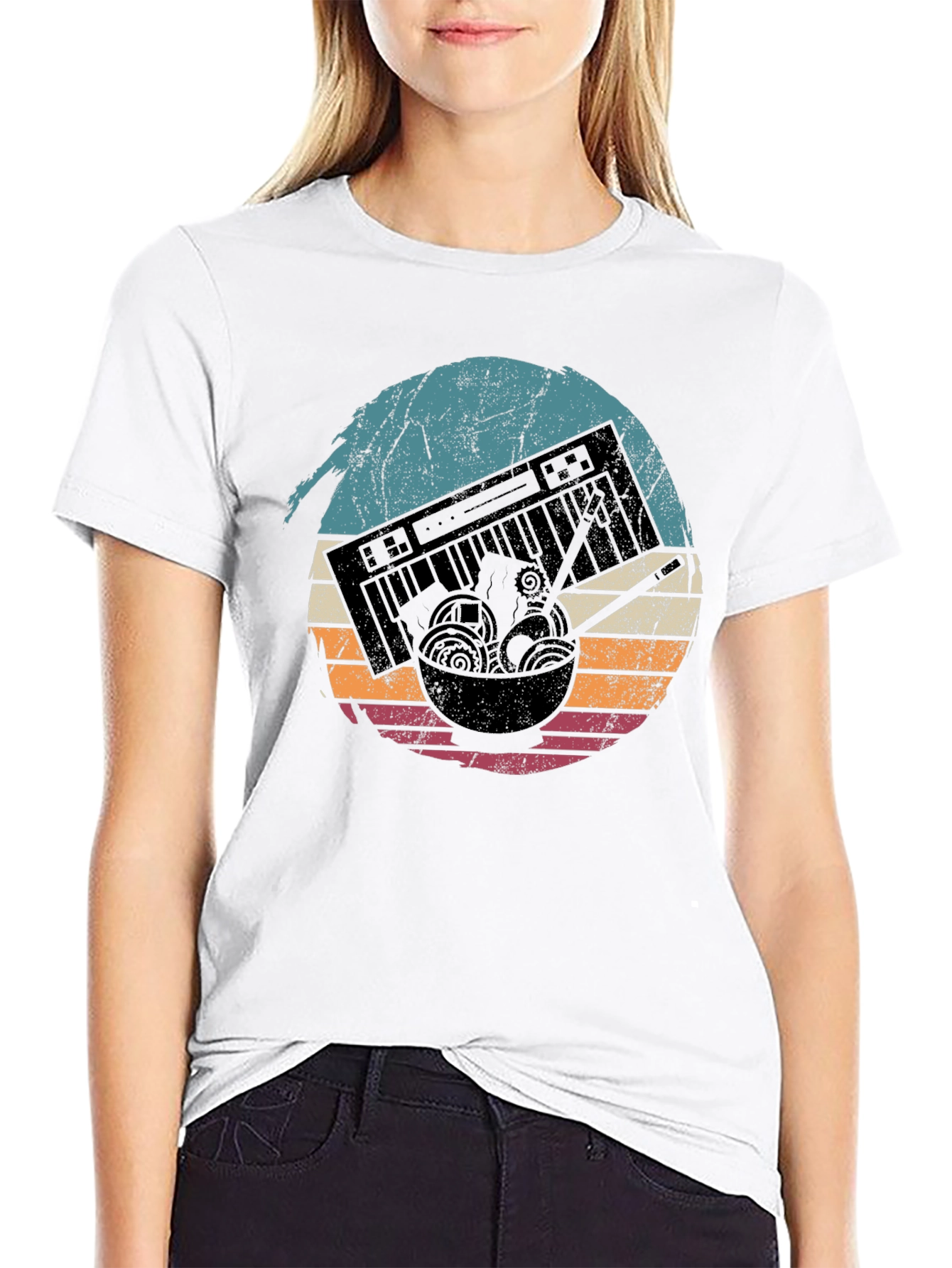Retro Ramen Keyboard T-Shirt