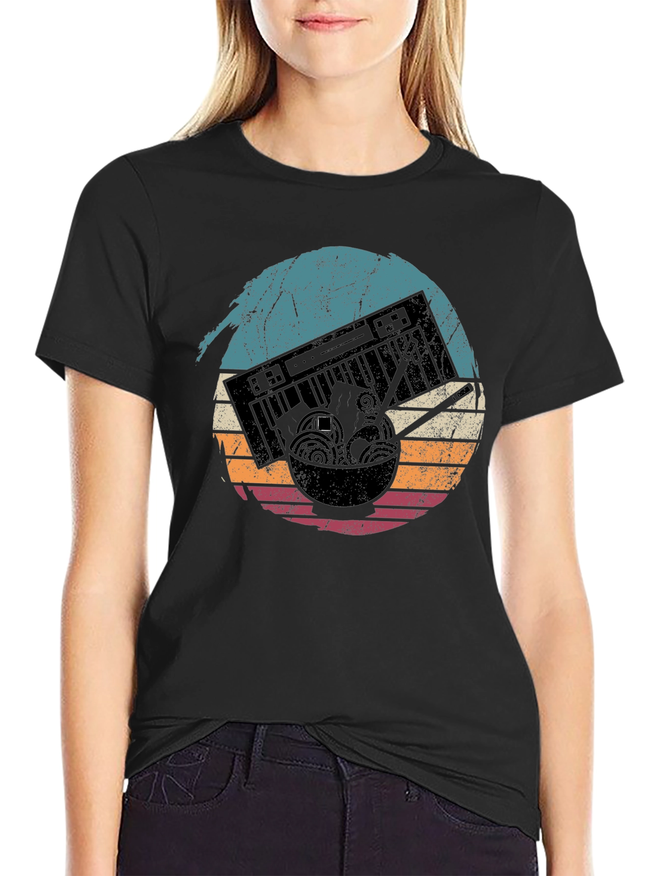Retro Ramen Keyboard T-Shirt