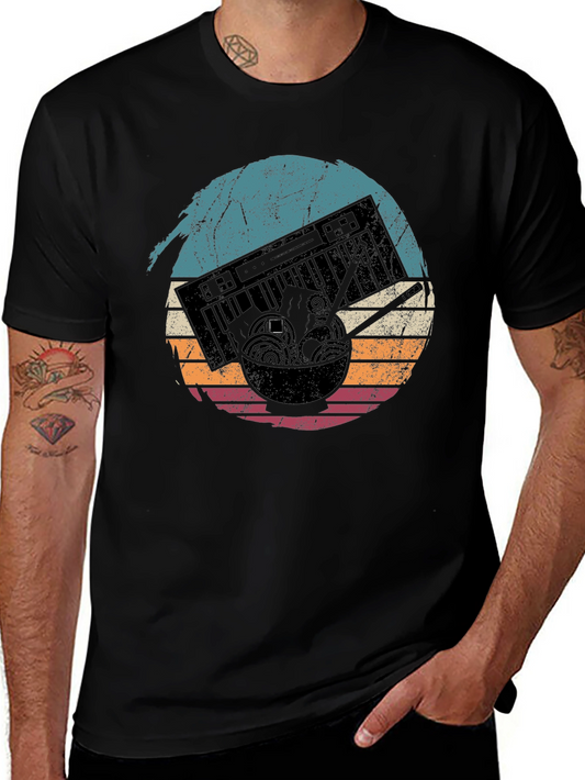 Retro Ramen Keyboard T-Shirt