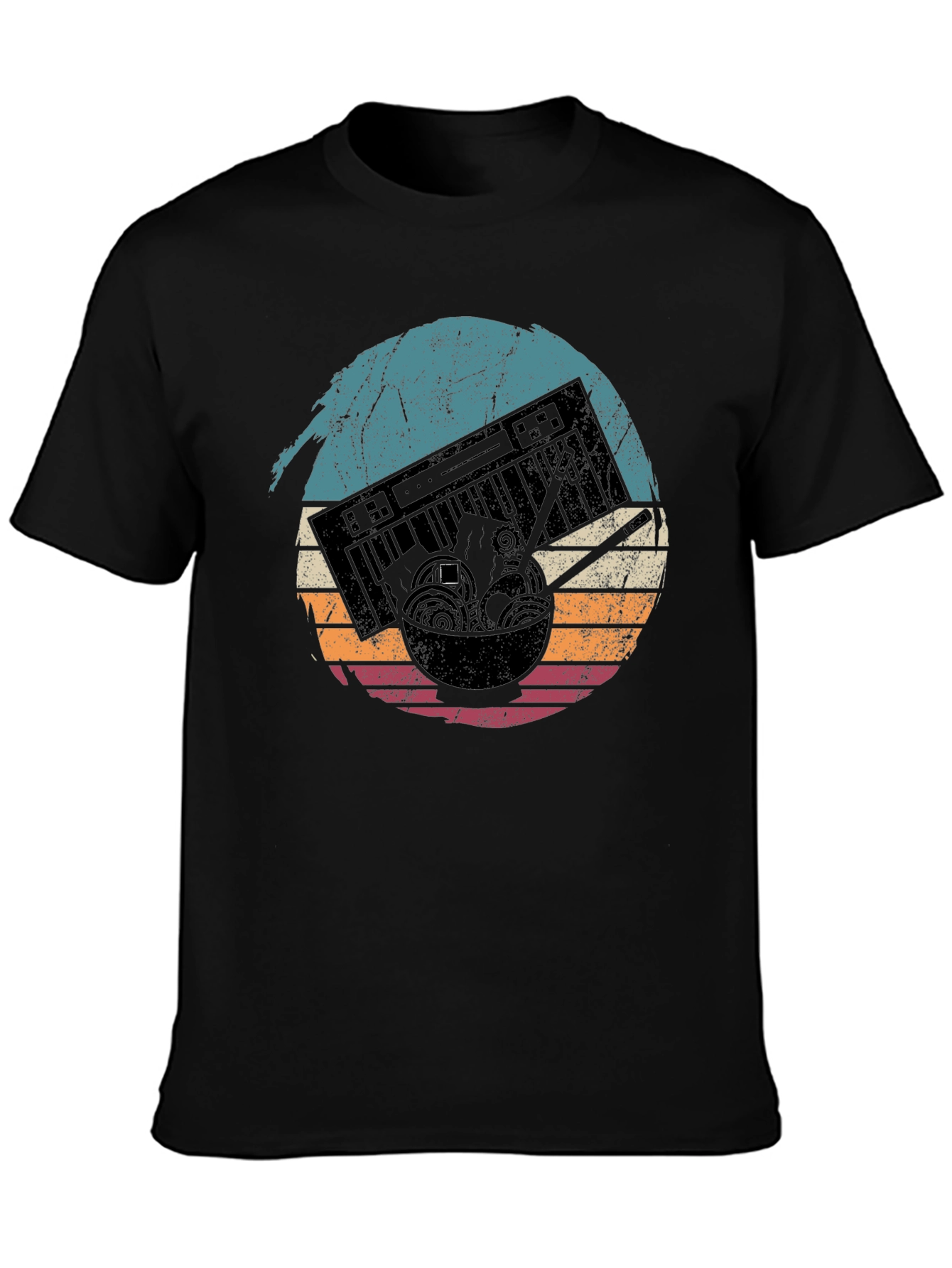 Retro Ramen Keyboard T-Shirt