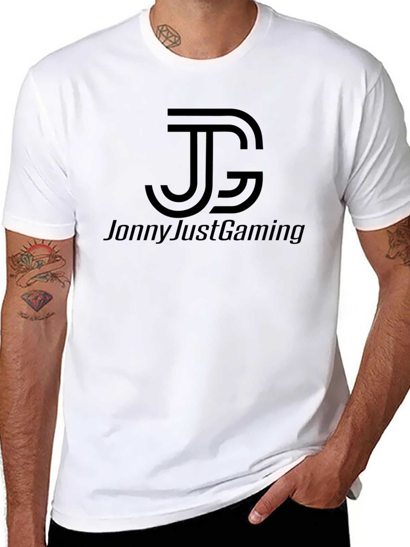 JonnyJustGaming Black T-Shirt - Gamer Apparel