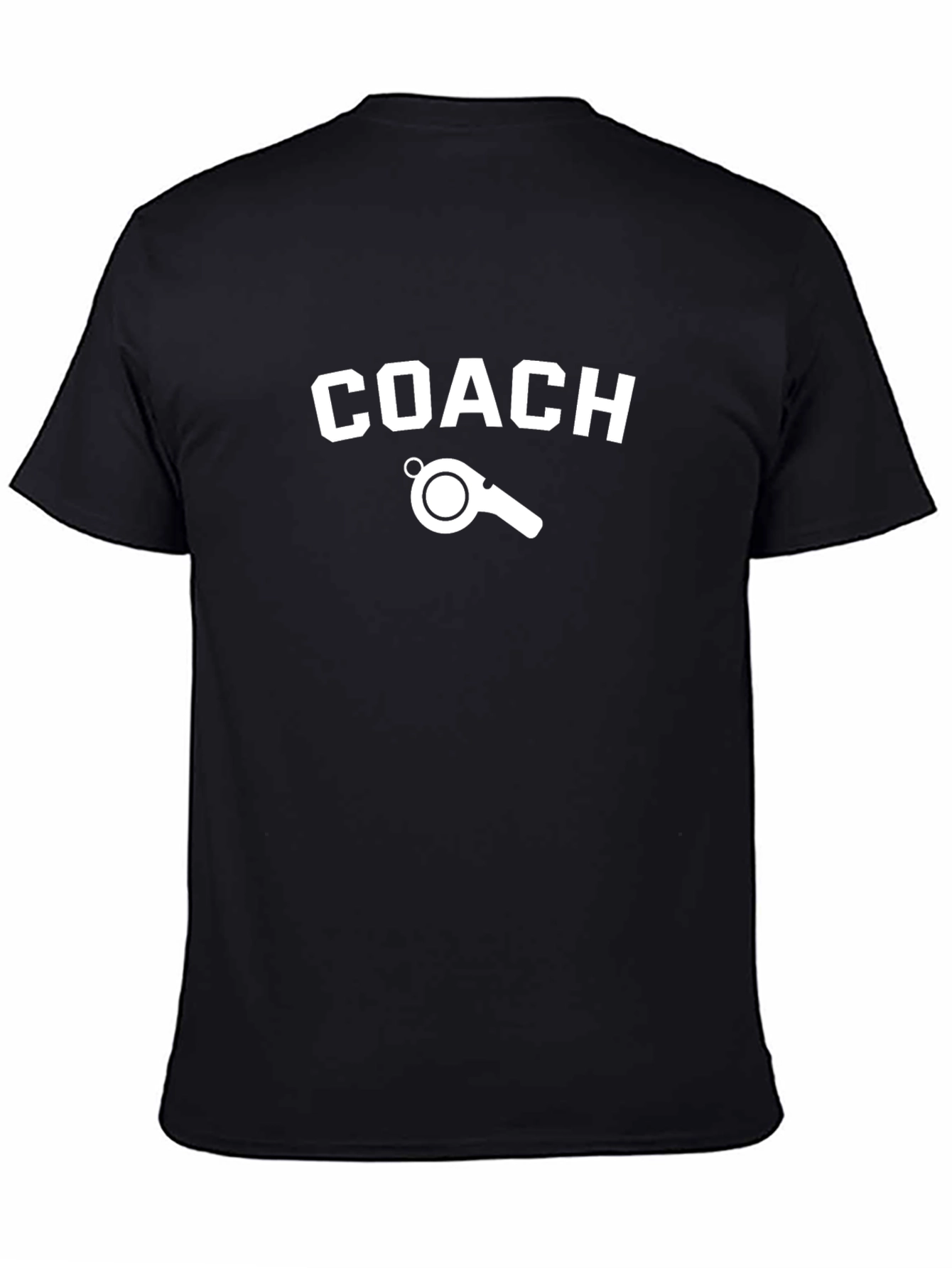 Coach T-Shirt - Sporty Tee with Whistle Graphic