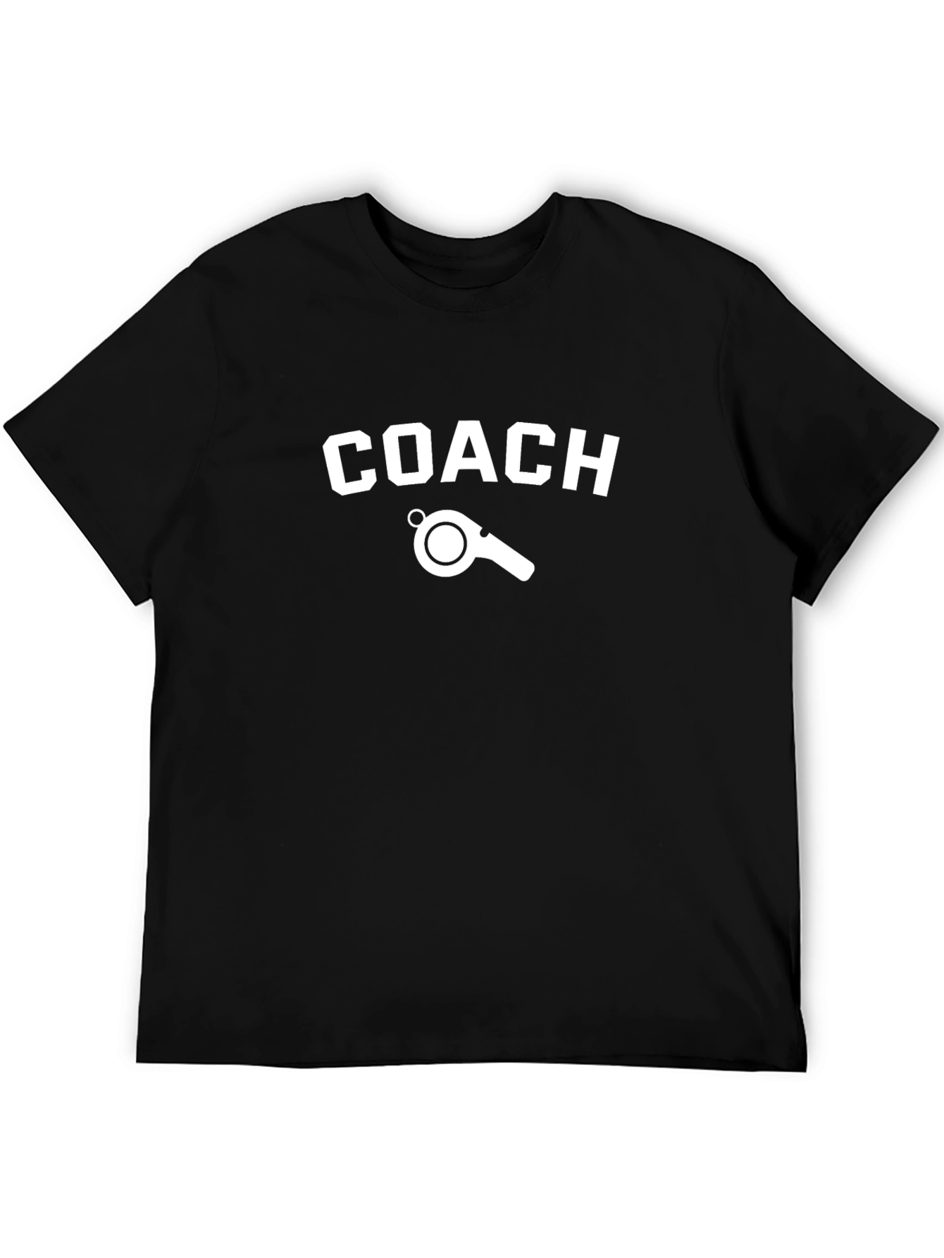 Coach T-Shirt - Sporty Tee with Whistle Graphic