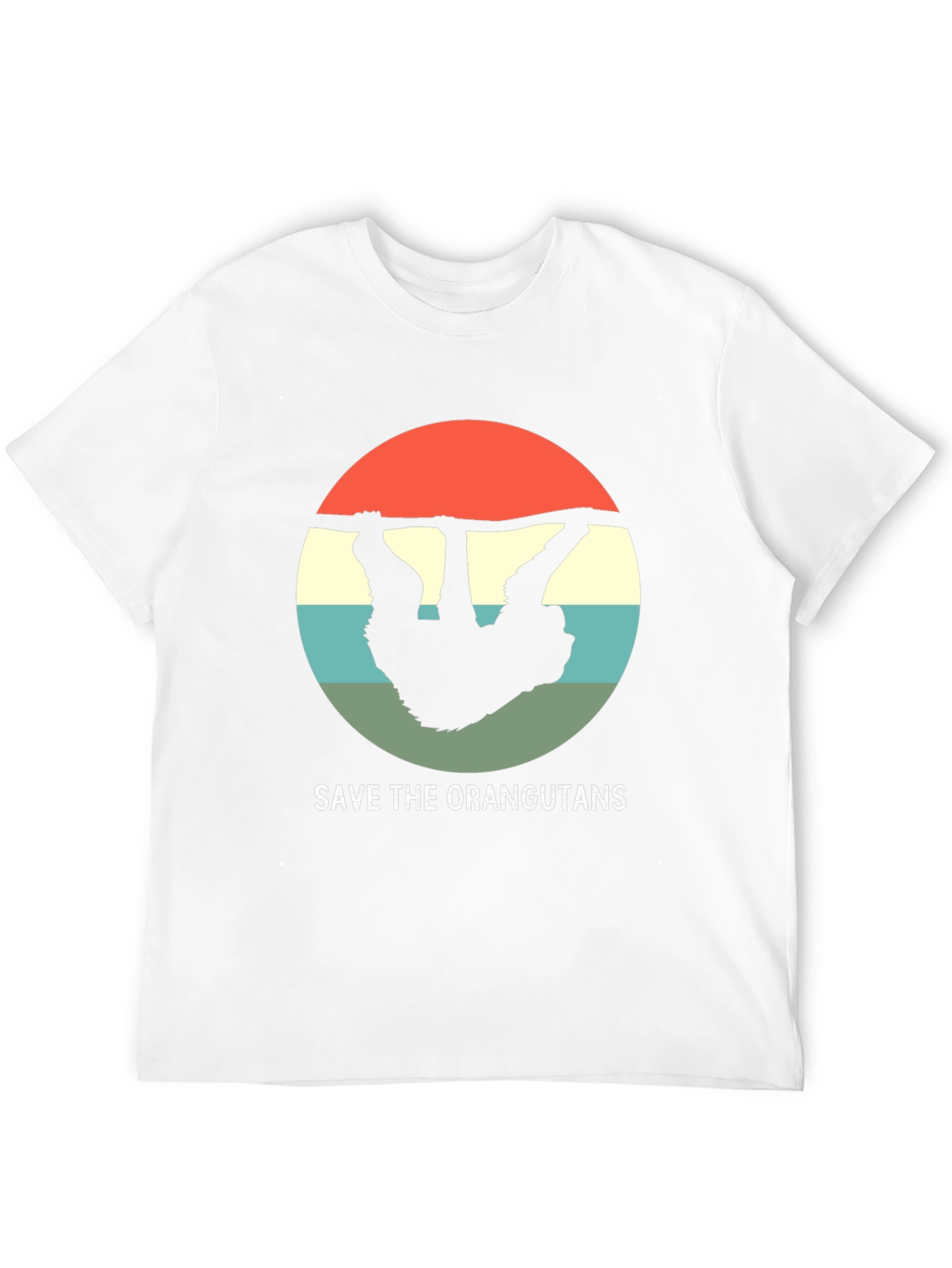 Save the Orangutans T-Shirt - Retro Design