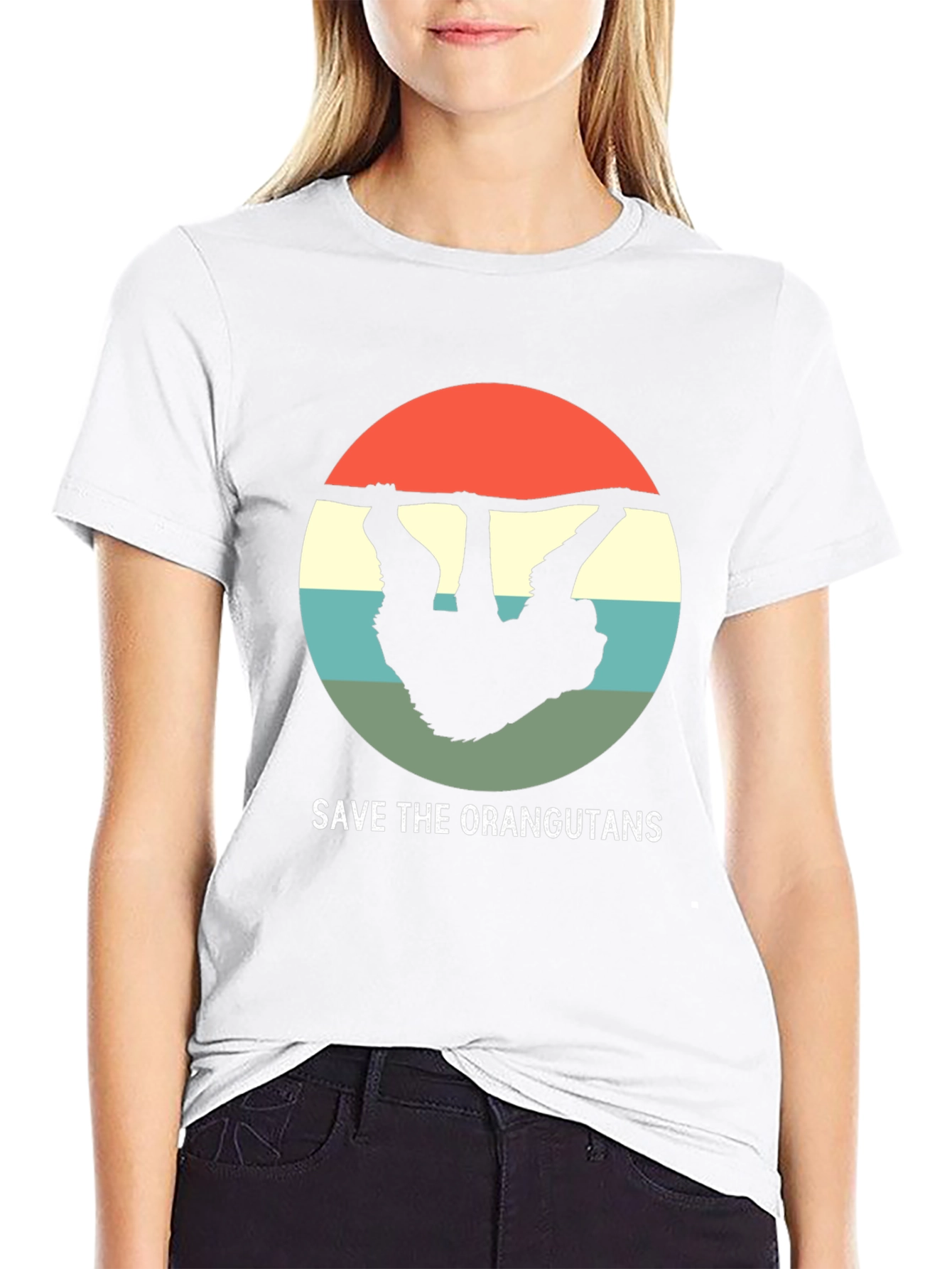 Save the Orangutans T-Shirt - Retro Design