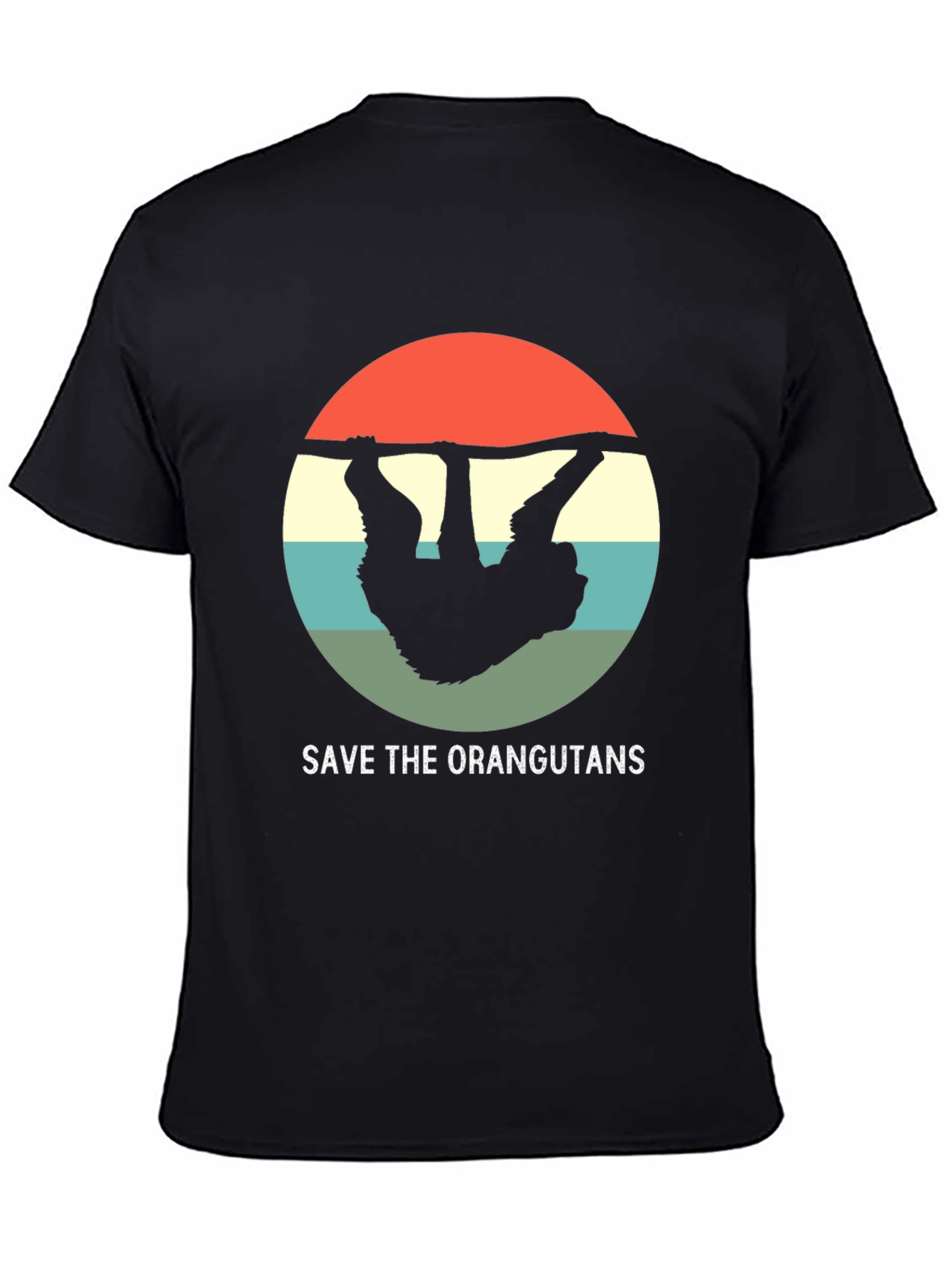 Save the Orangutans T-Shirt - Retro Design