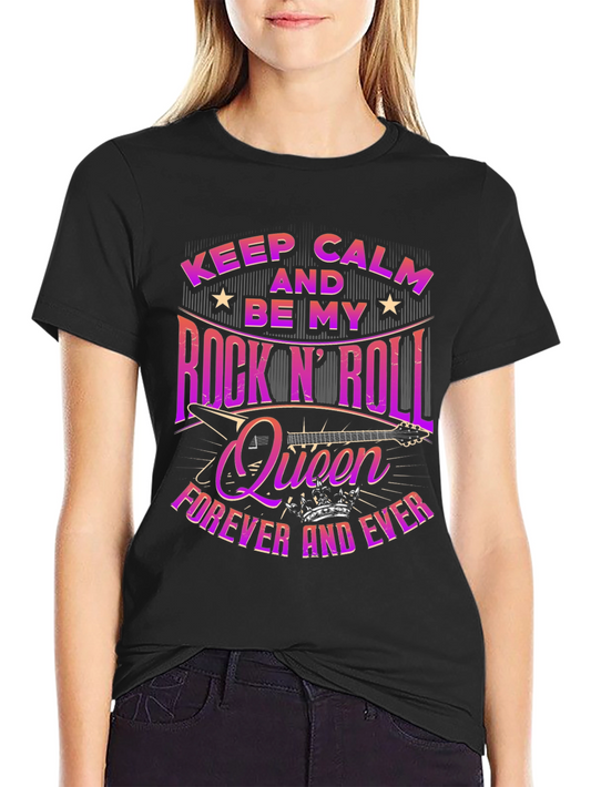 Rock n Roll Queen Graphic Tee - Music Lover T-Shirt