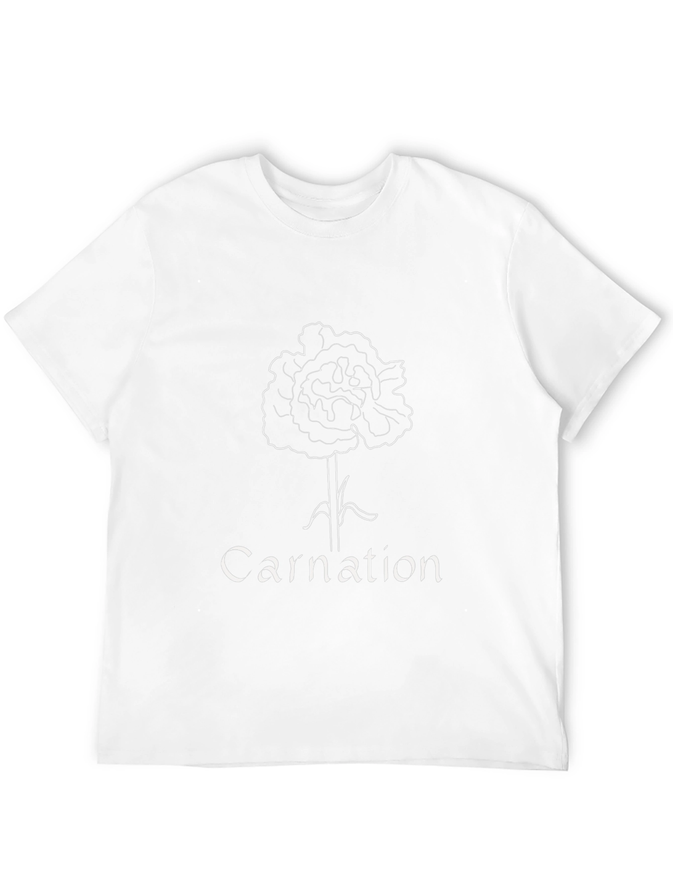 Carnation Flower Graphic Tee - Stylish Unisex Design