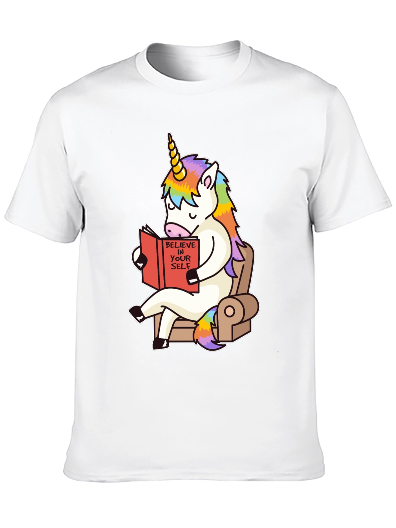 Unicorn Reading Book Graphic Tee