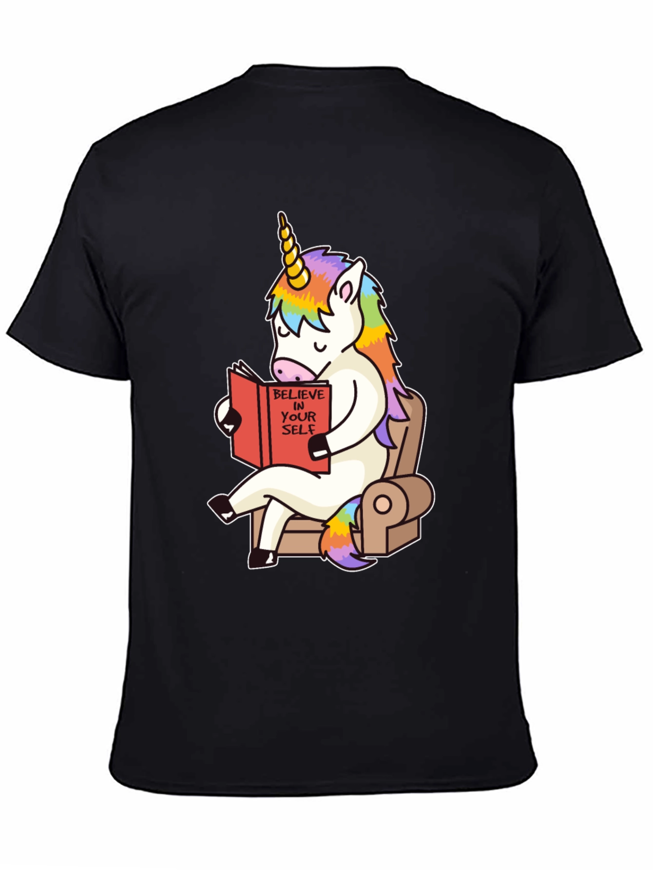 Unicorn Reading Book Graphic Tee