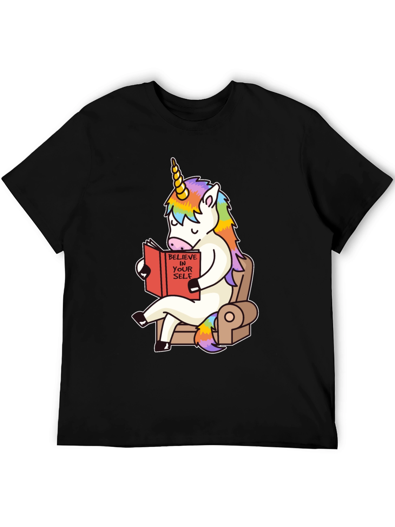 Unicorn Reading Book Graphic Tee