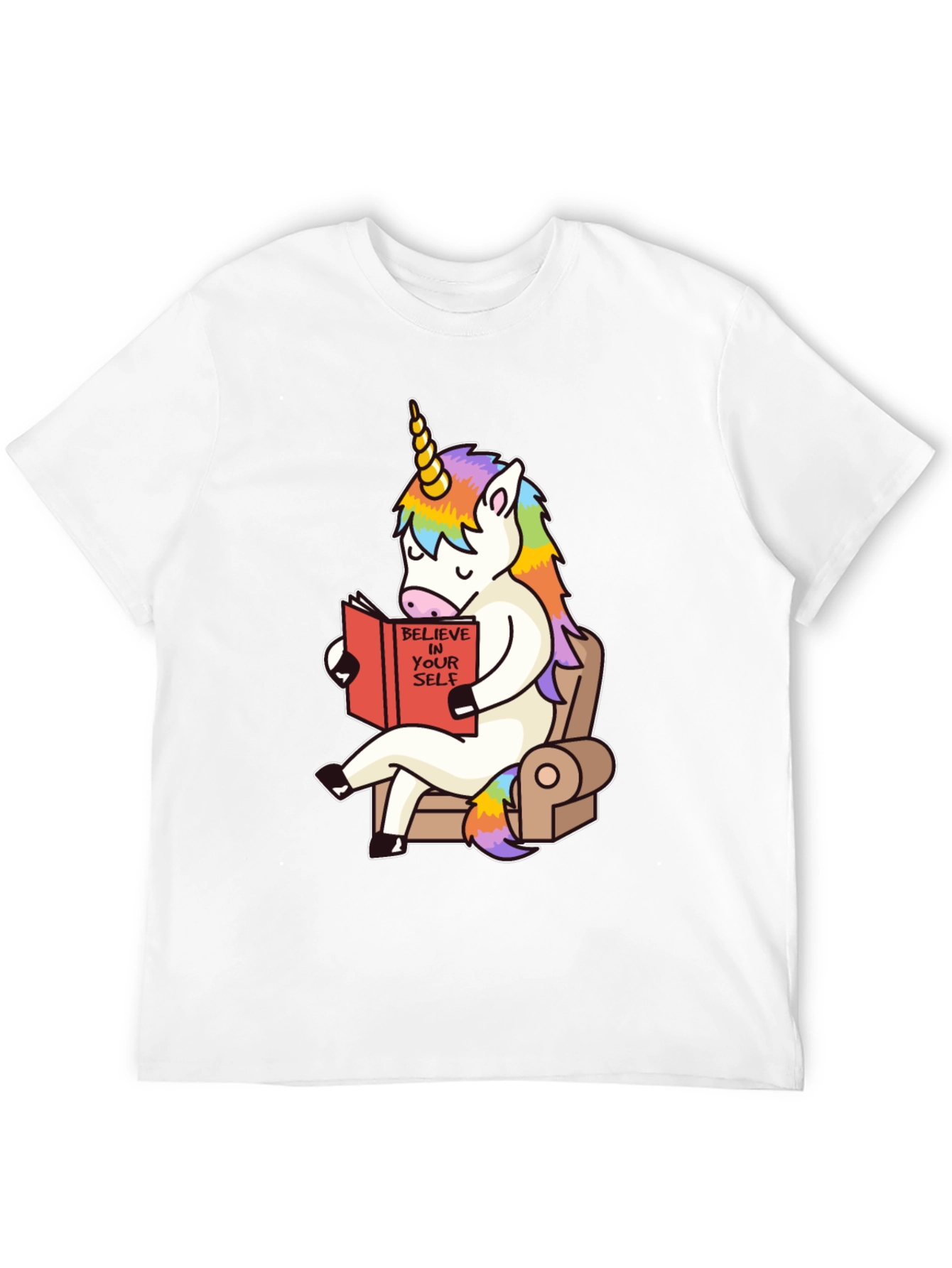 Unicorn Reading Book Graphic Tee