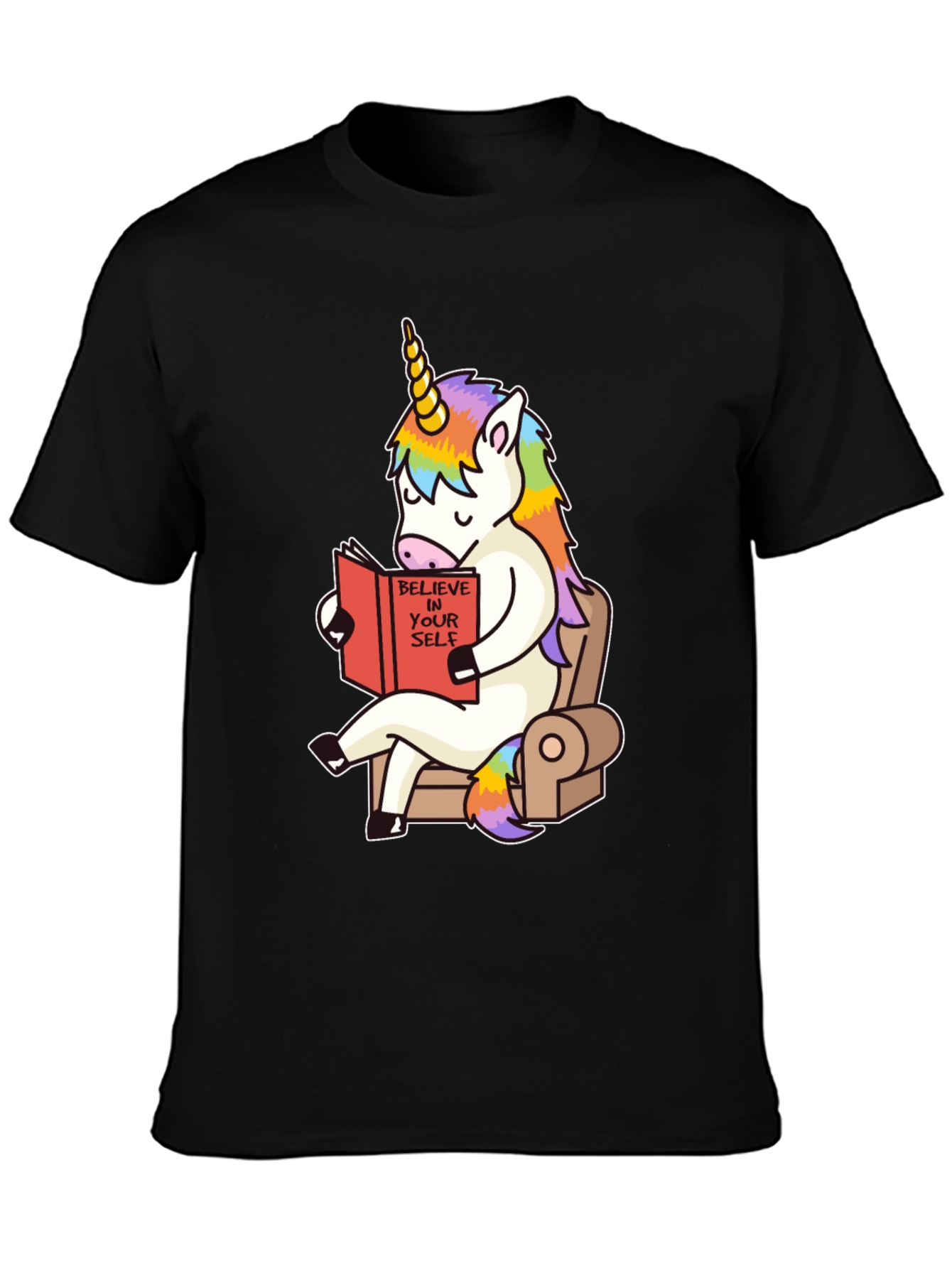 Unicorn Reading Book Graphic Tee