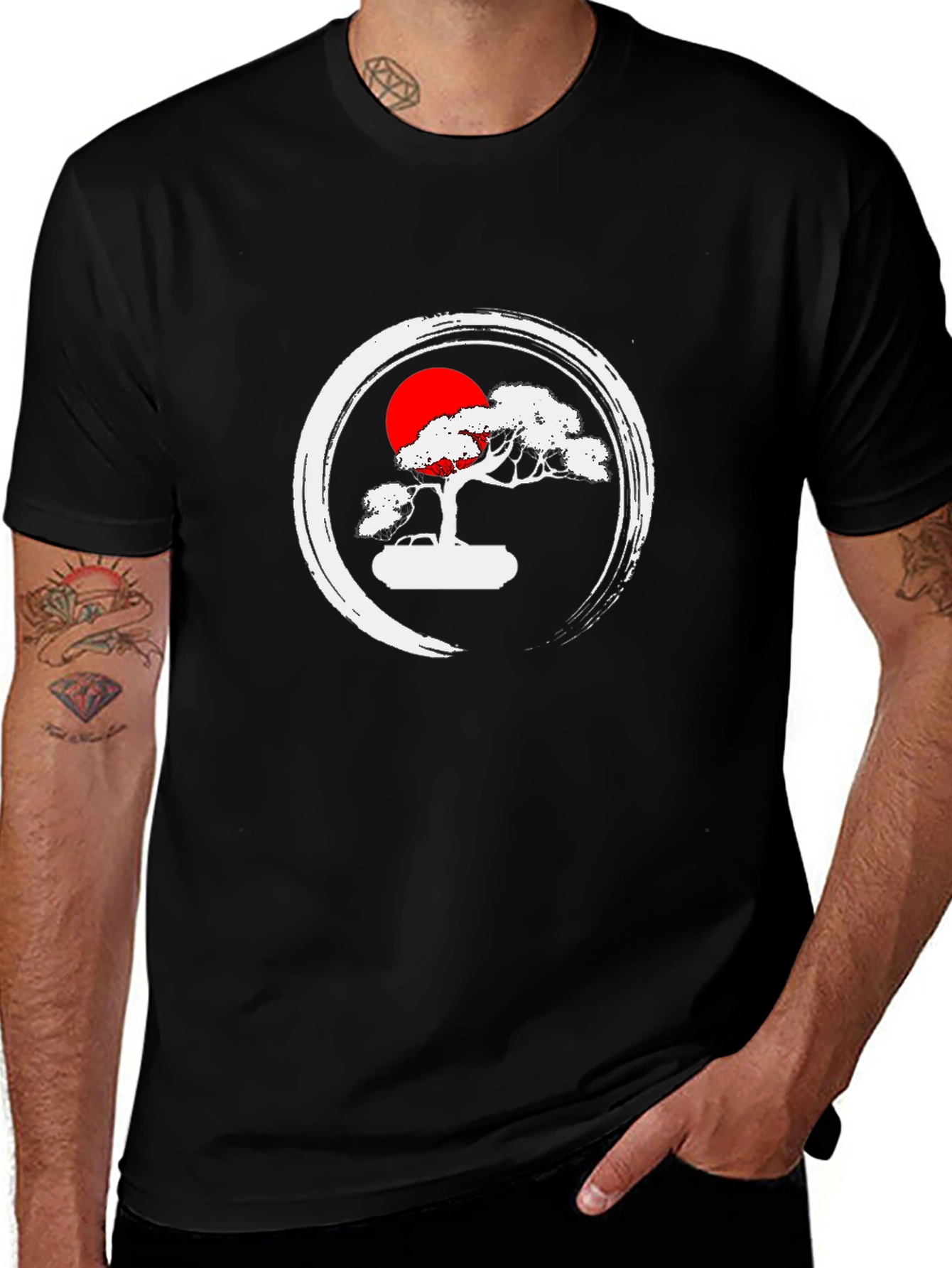 Bonsai Tree Graphic Tee - Zen Style